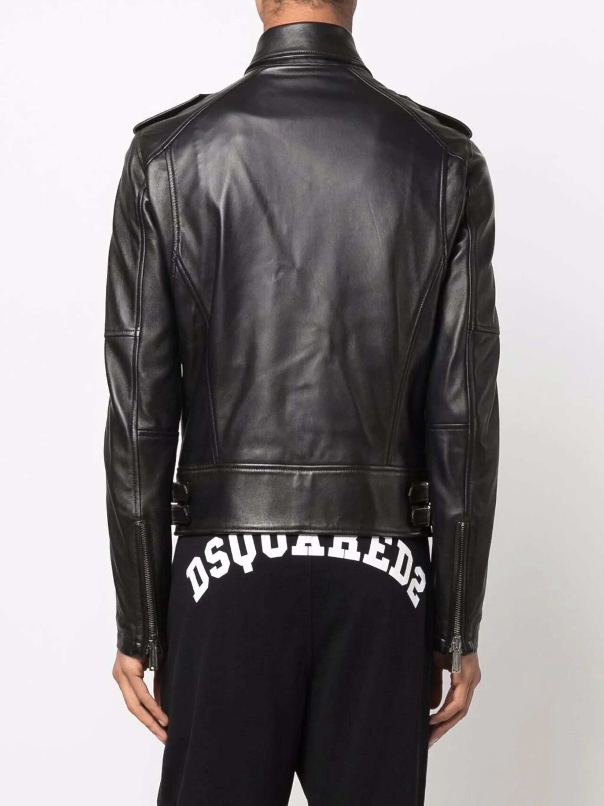 Kiodo leather biker jacket