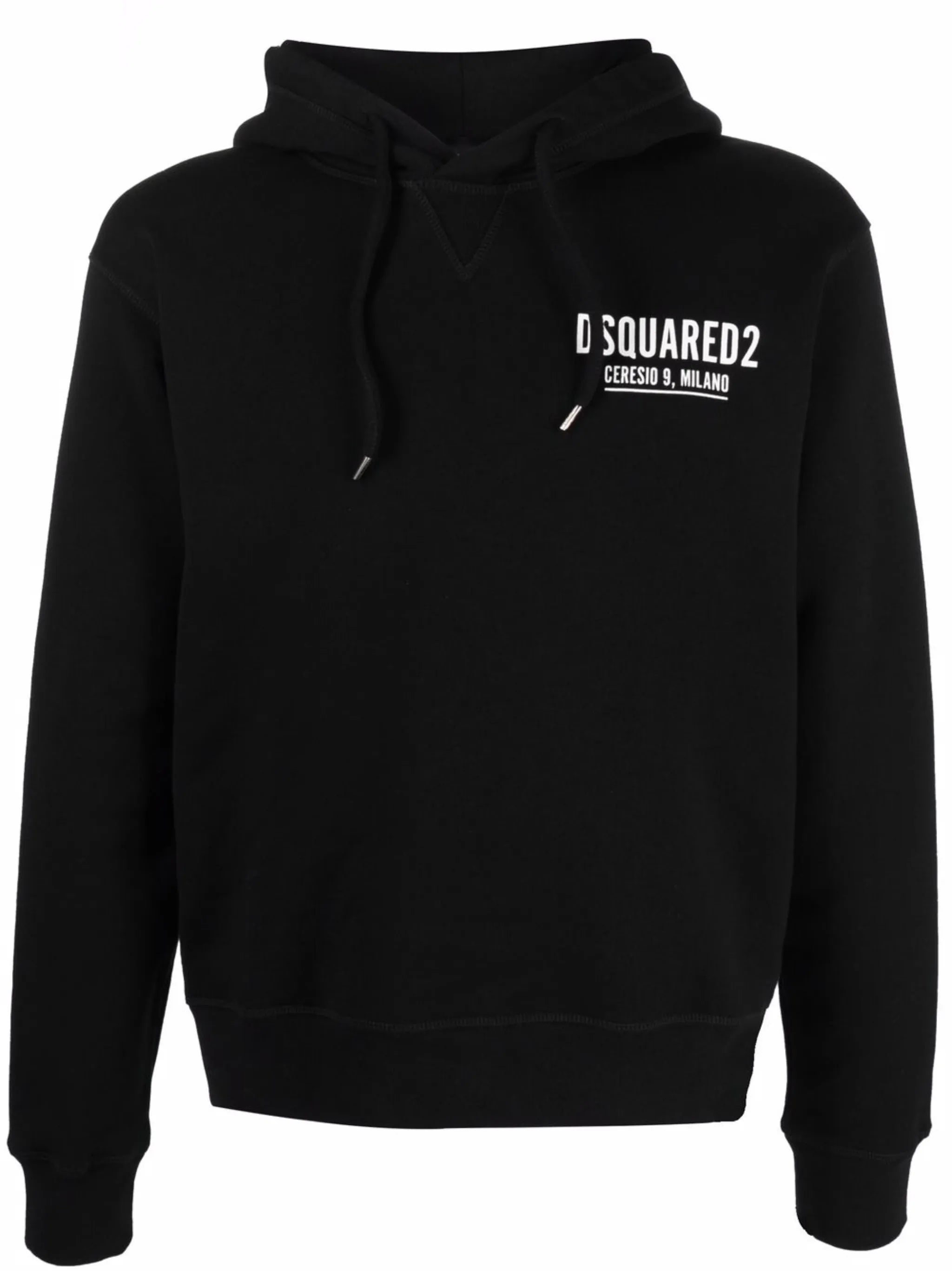 logo-print cotton hoodie