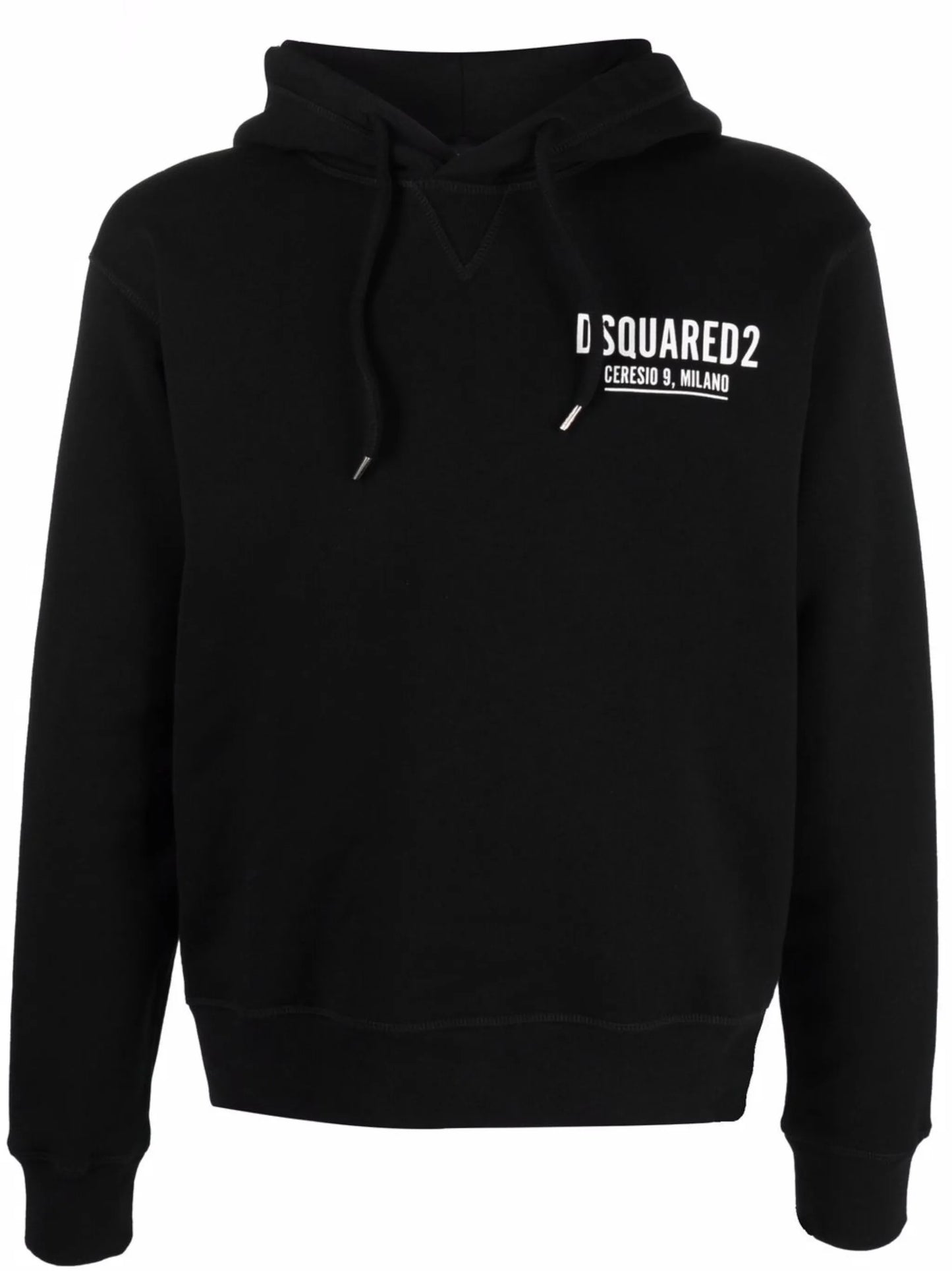 logo-print cotton hoodie