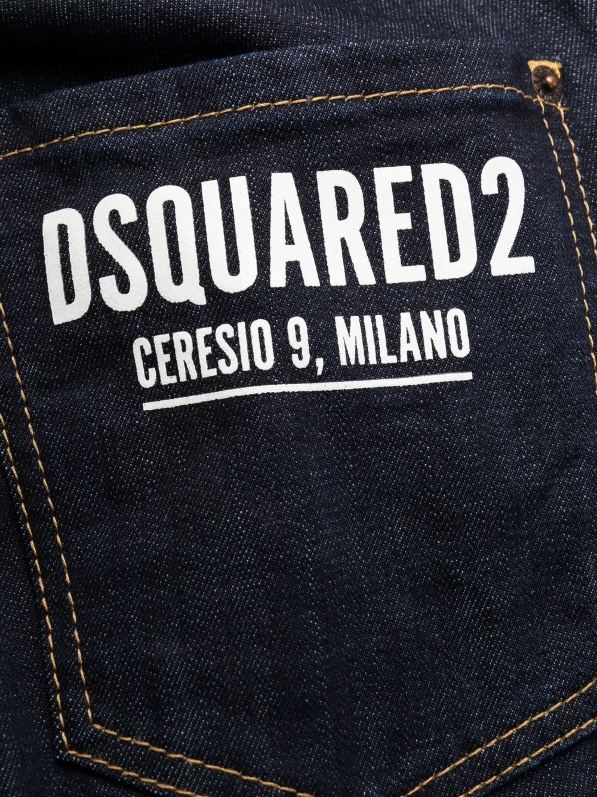 logo print slim-fit jeans
