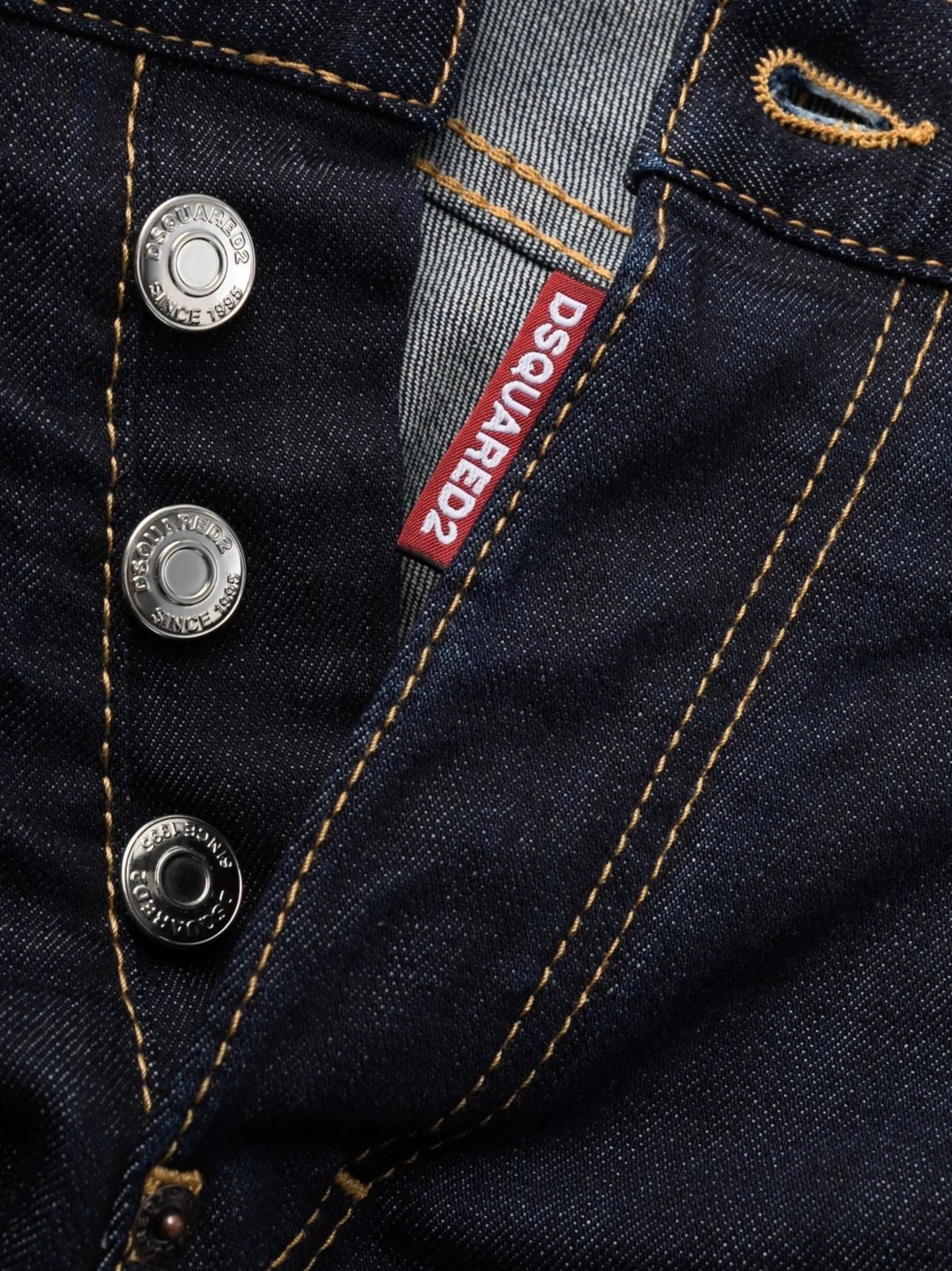 logo print slim-fit jeans