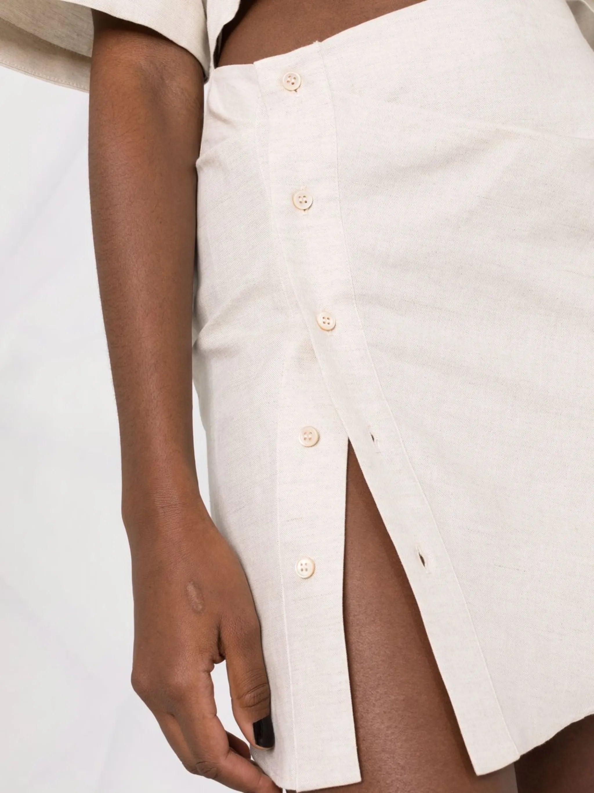 cut-out detail short-sleeve dress