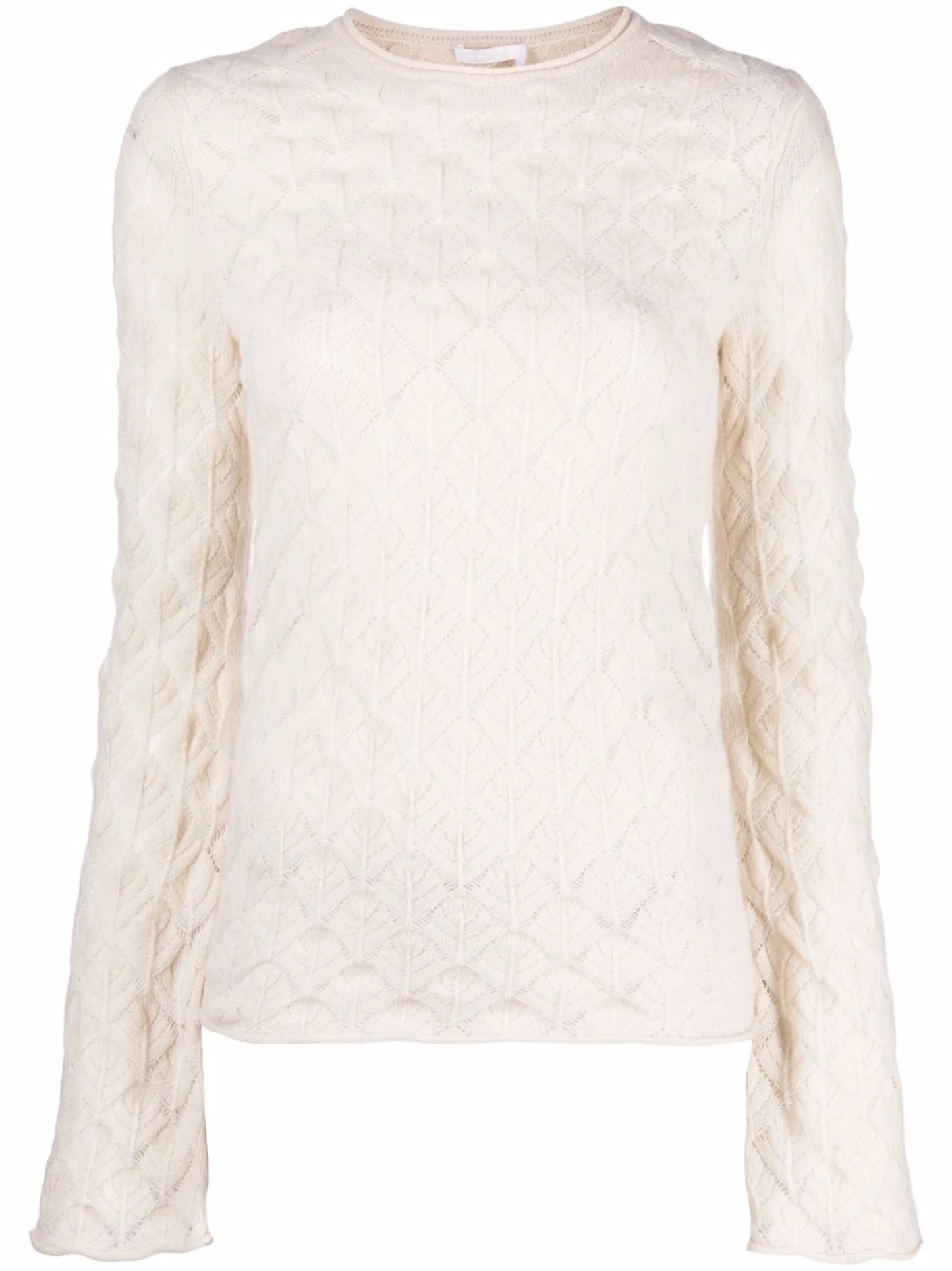 shell-knit cashmere top