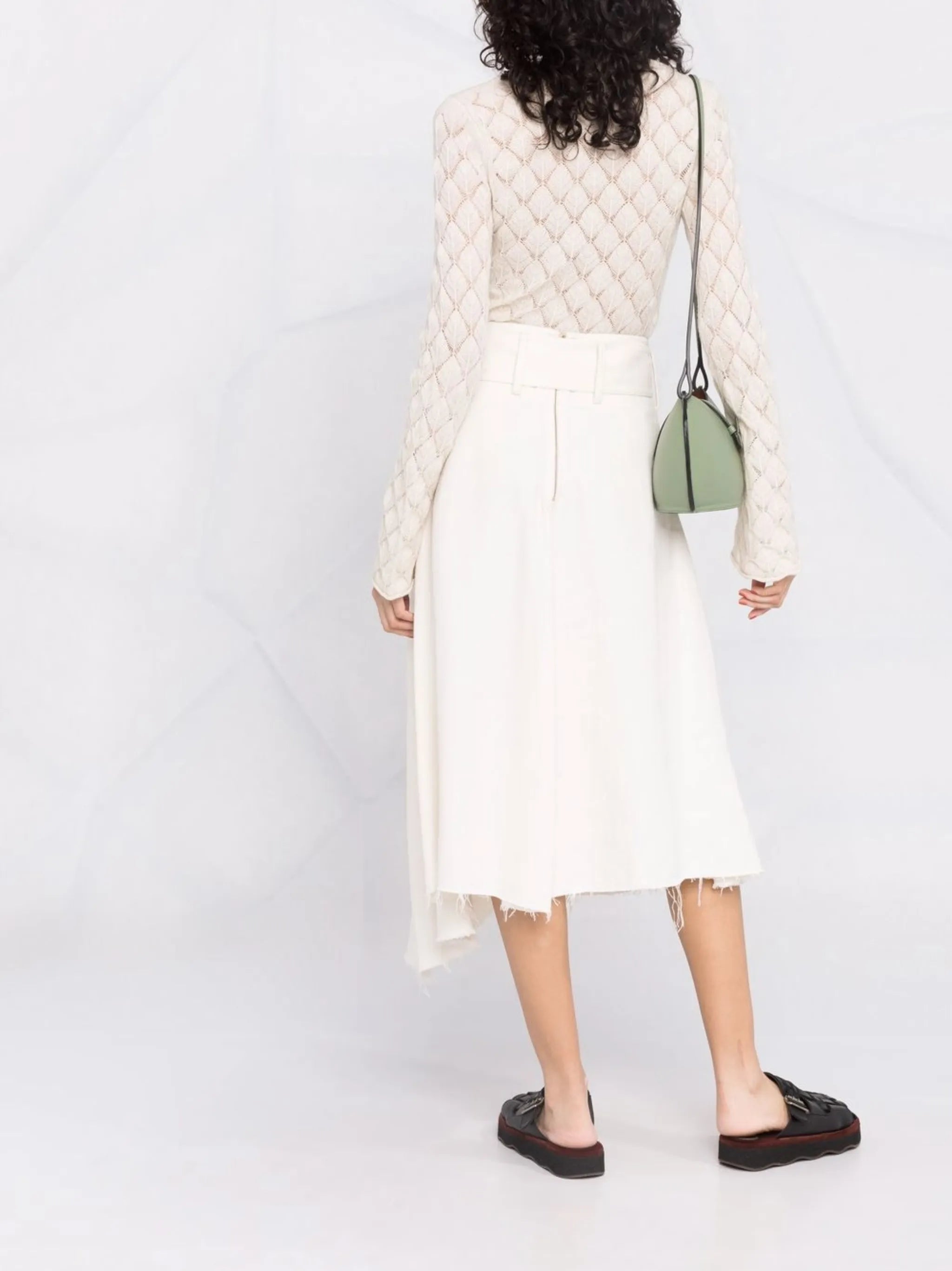 shell-knit cashmere top