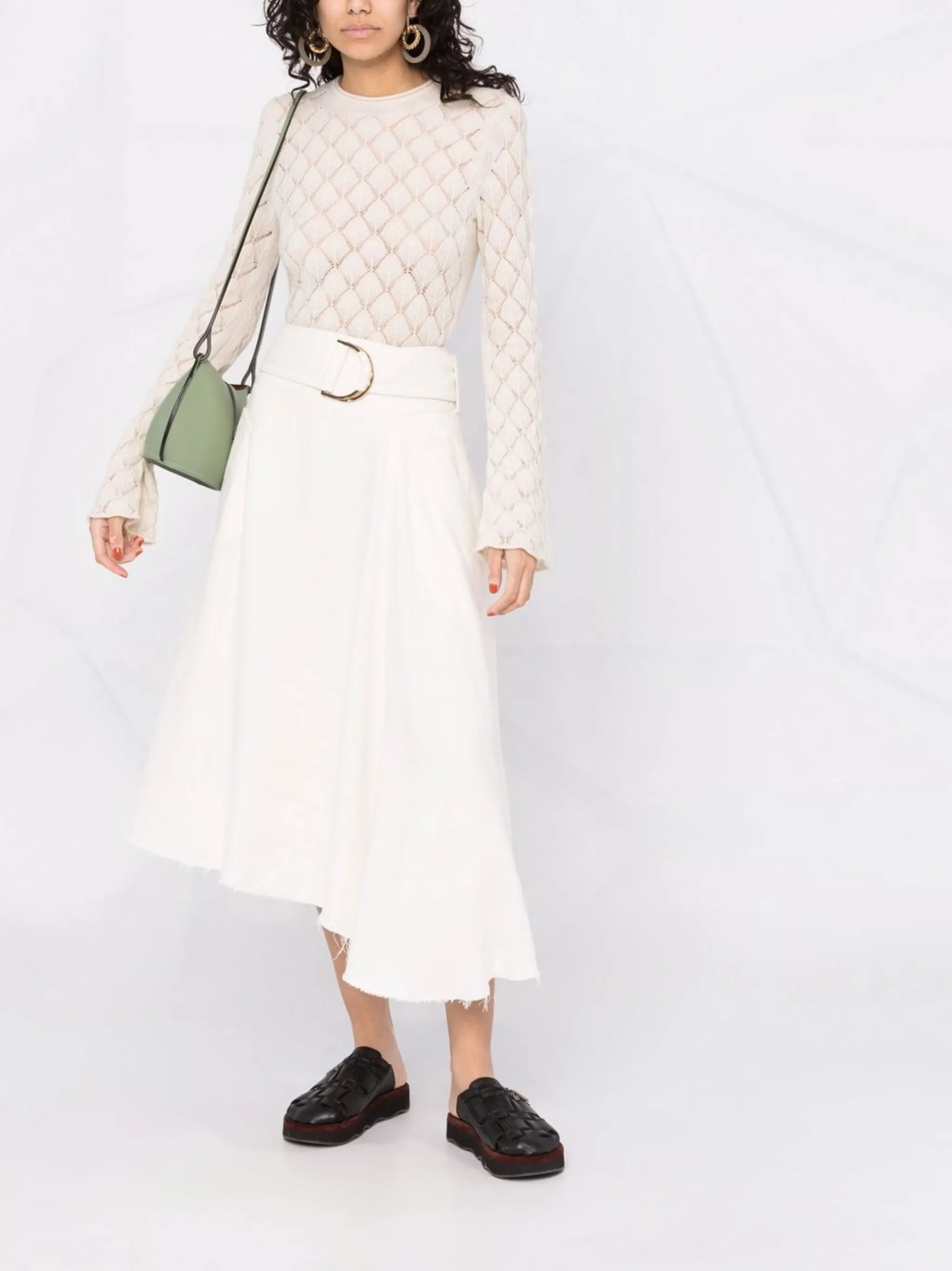 shell-knit cashmere top