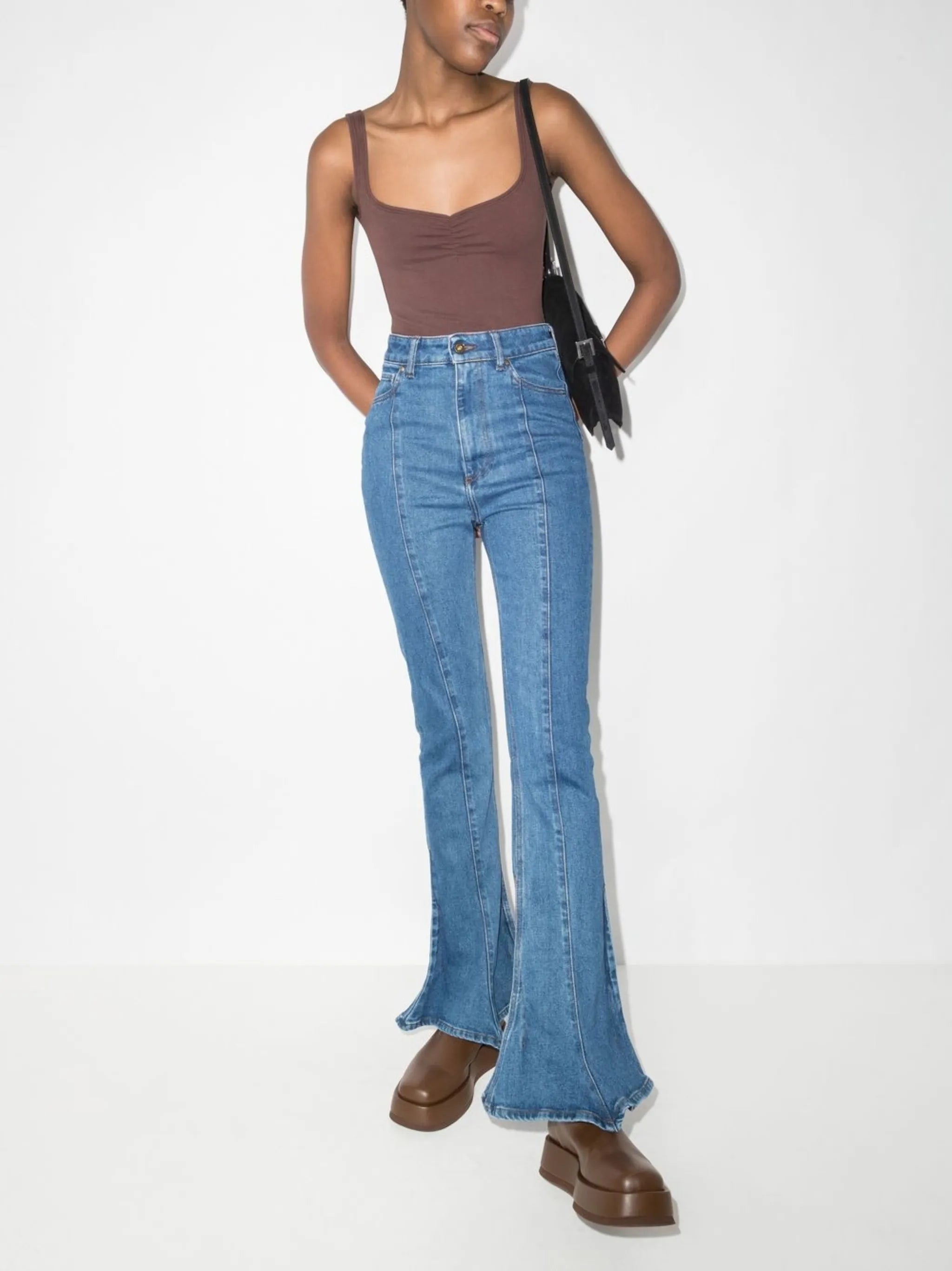 Corazon sweetheart-neck bodysuit