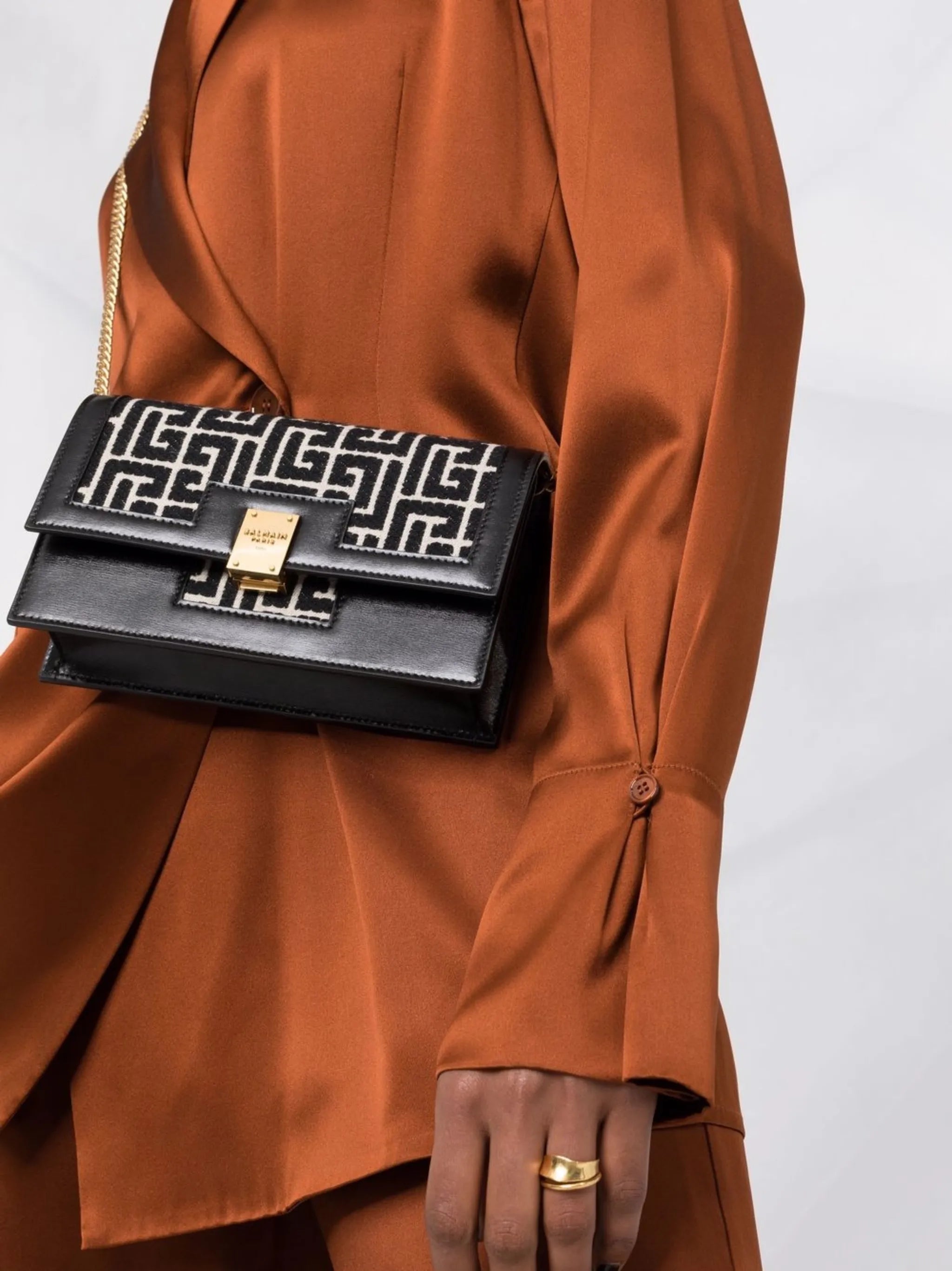 1945 jacquard crossbody bag
