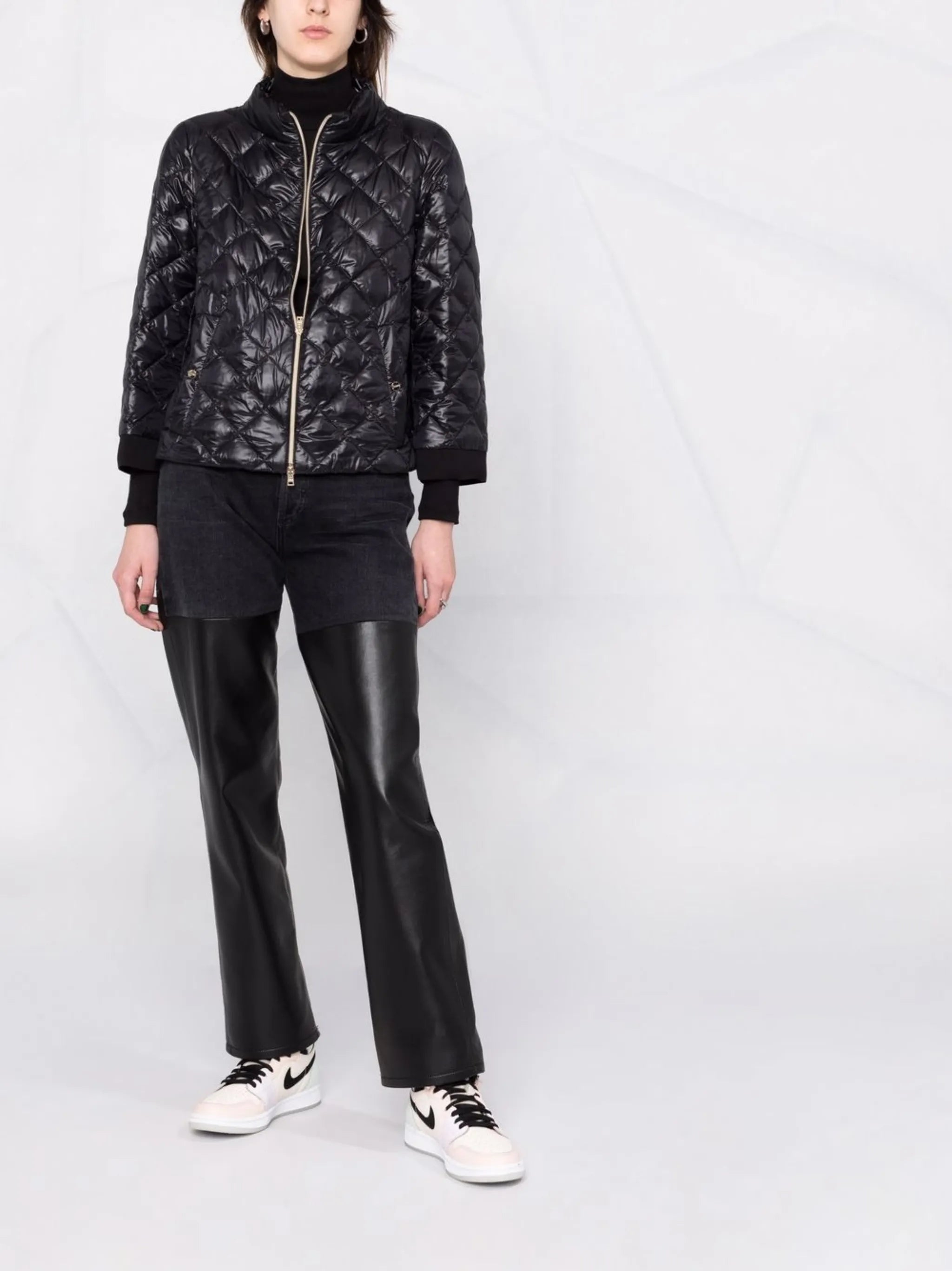 Ultralight diamond-quilted jacket