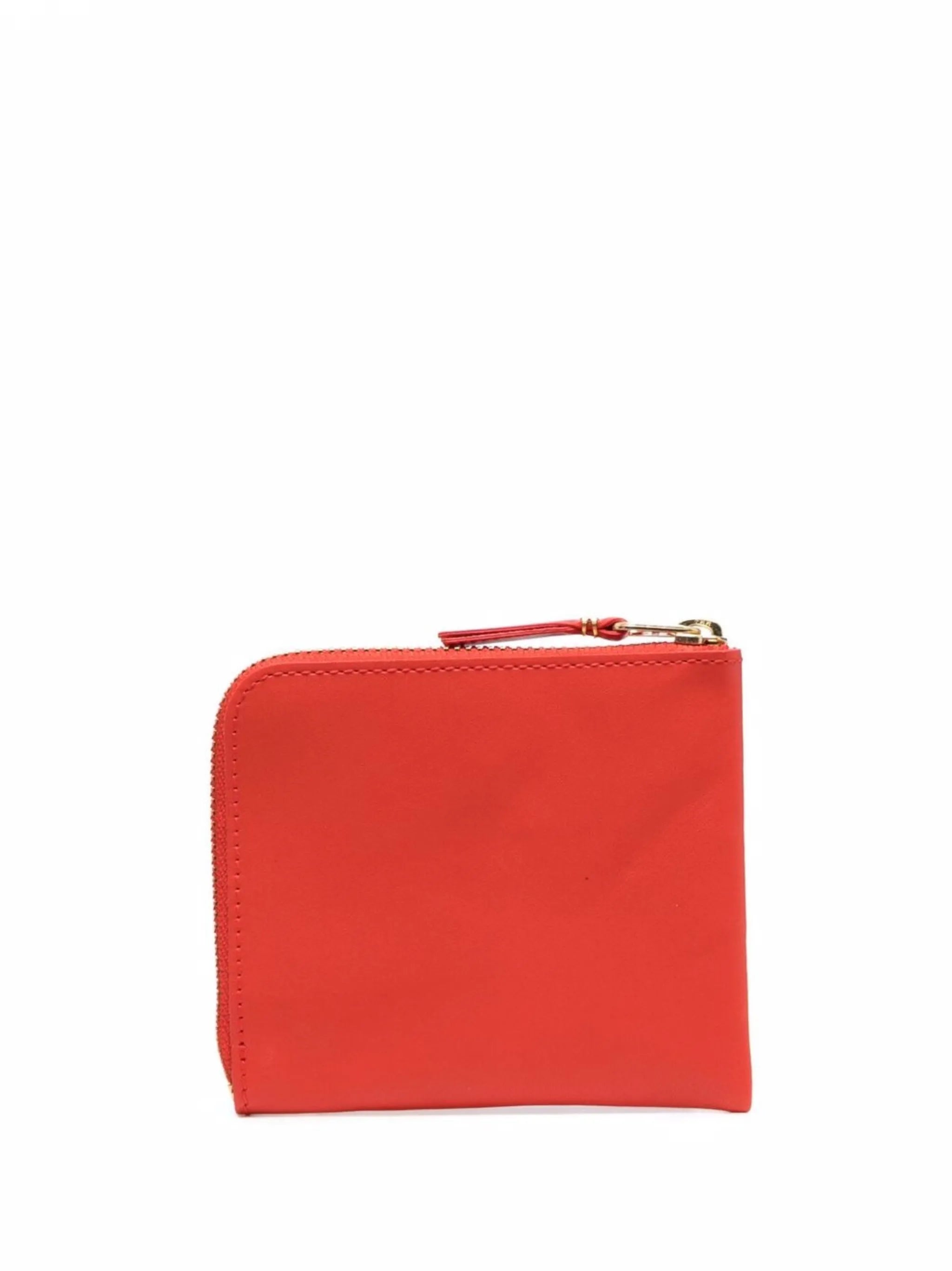 zip-up leather wallet
