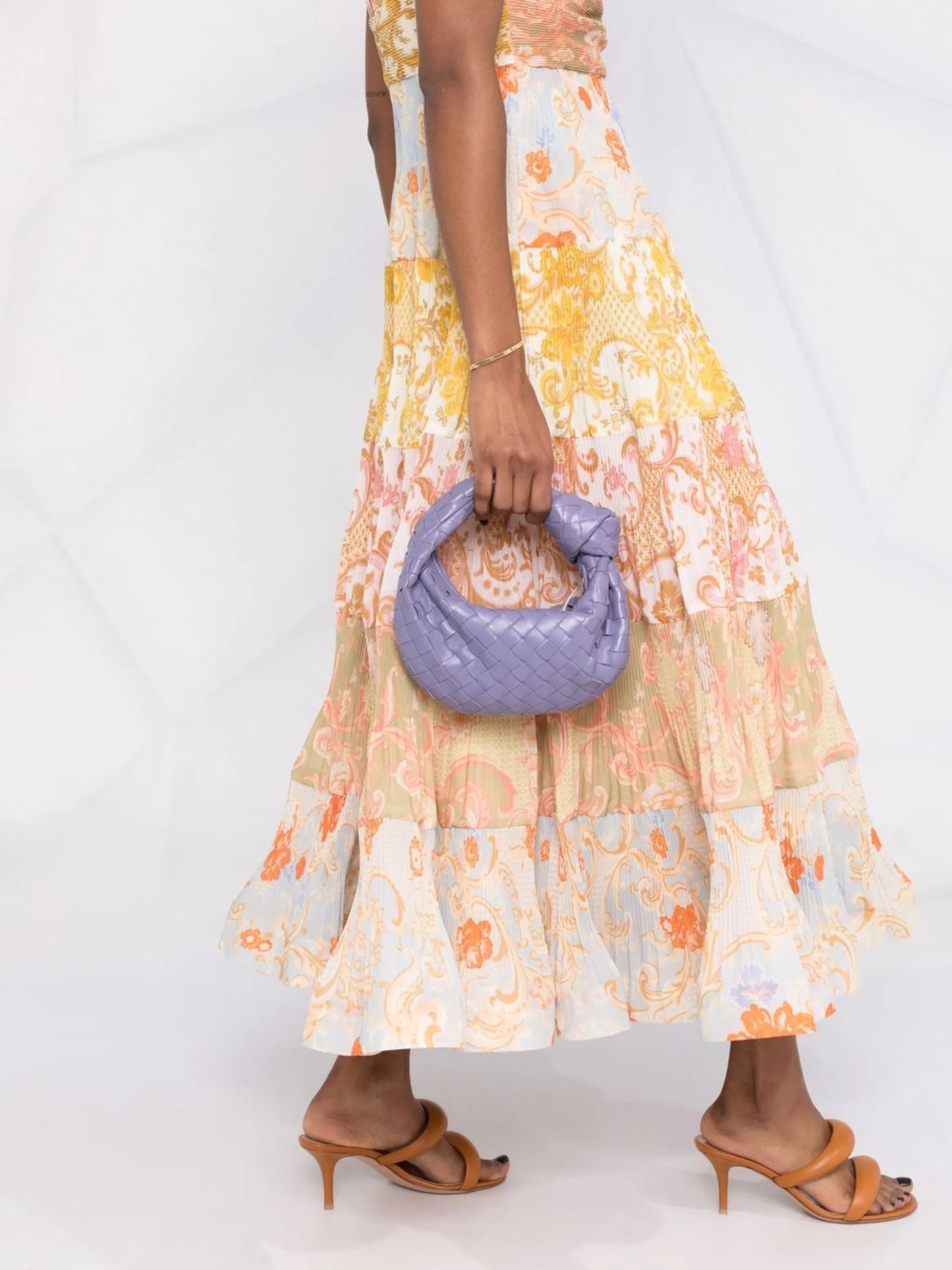 ABITO LUNGO Postcard Pleated