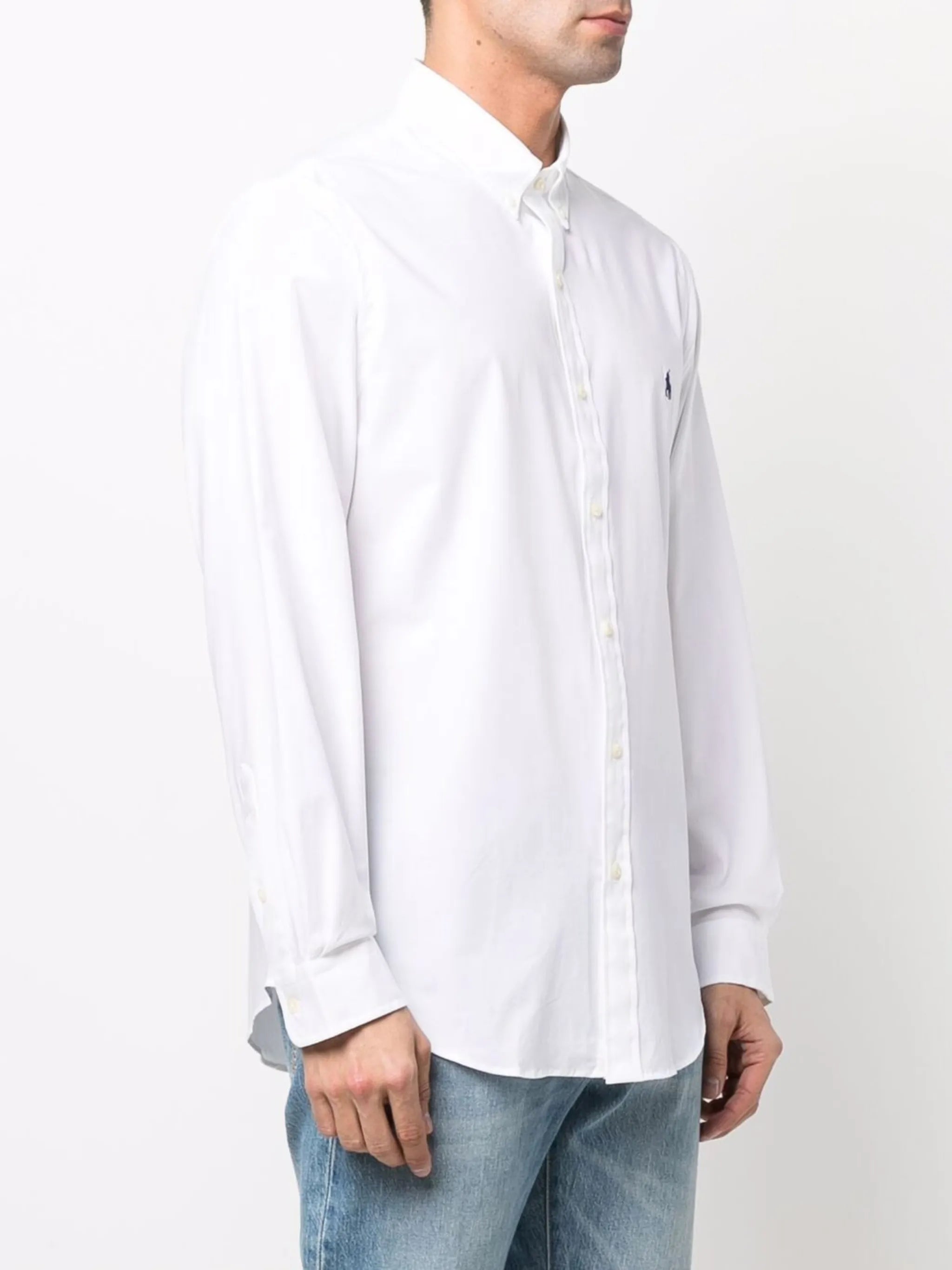 Polo Pony-embroidered long-sleeve shirt