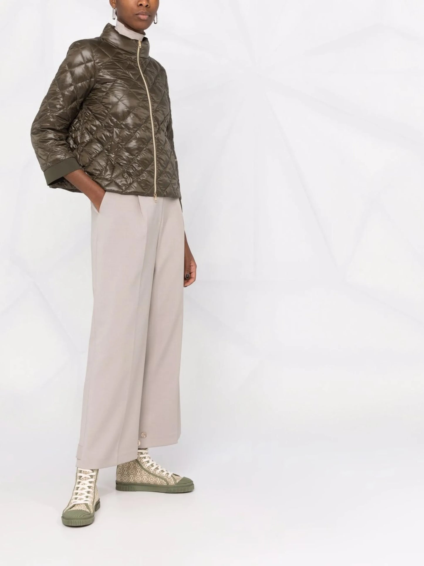 Ultralight diamond-quilted jacket