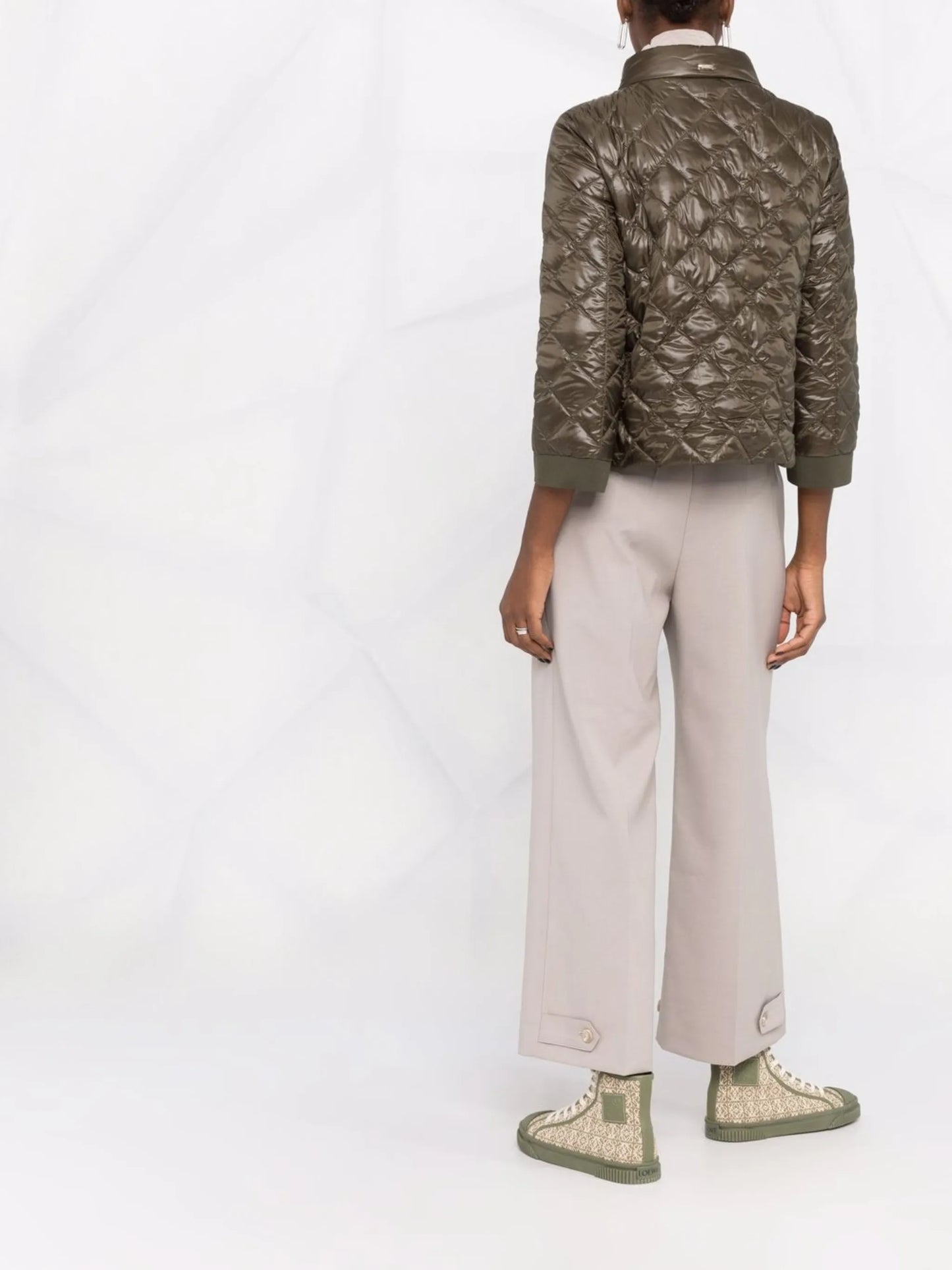 Ultralight diamond-quilted jacket