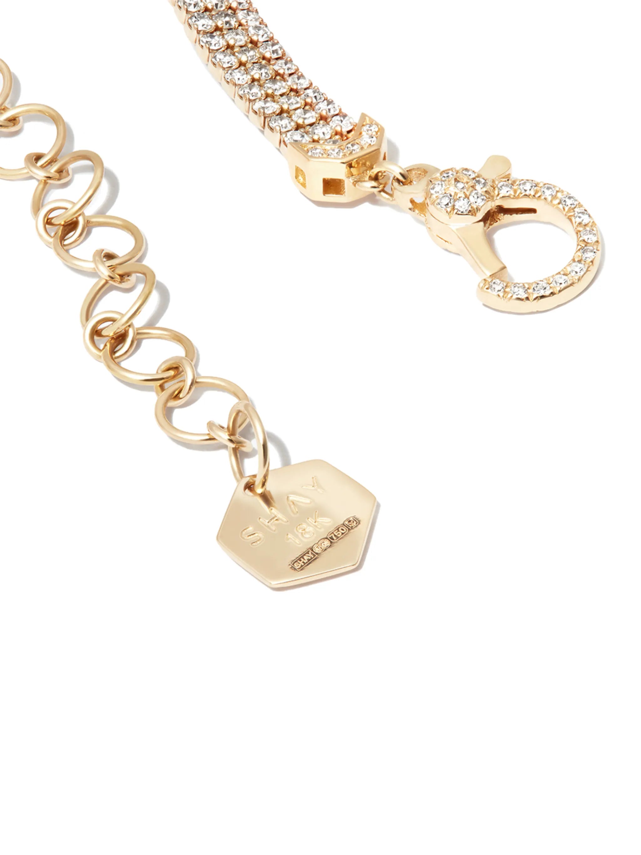 18kt yellow gold diamond choker