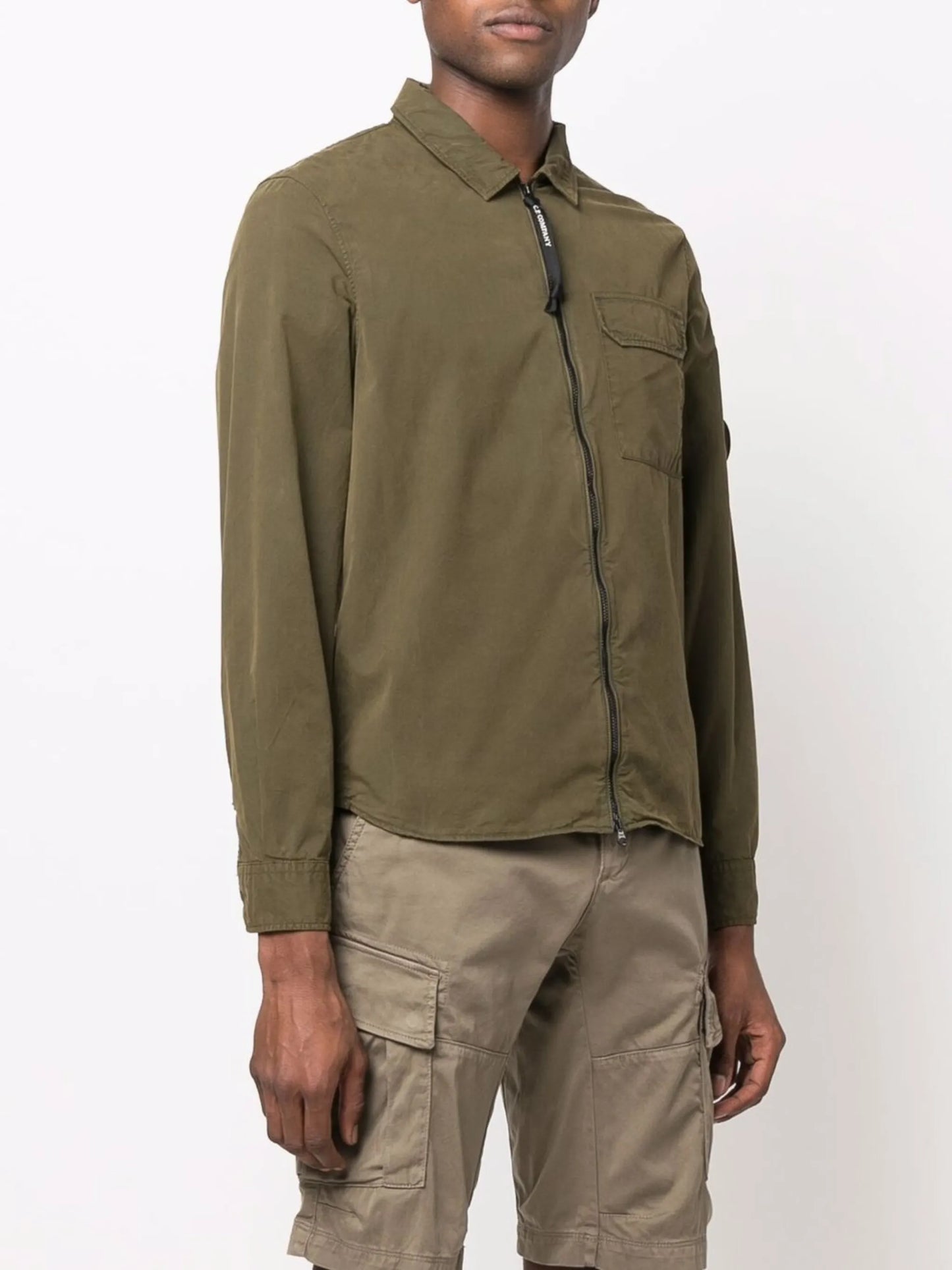 zip-up shirt jacket