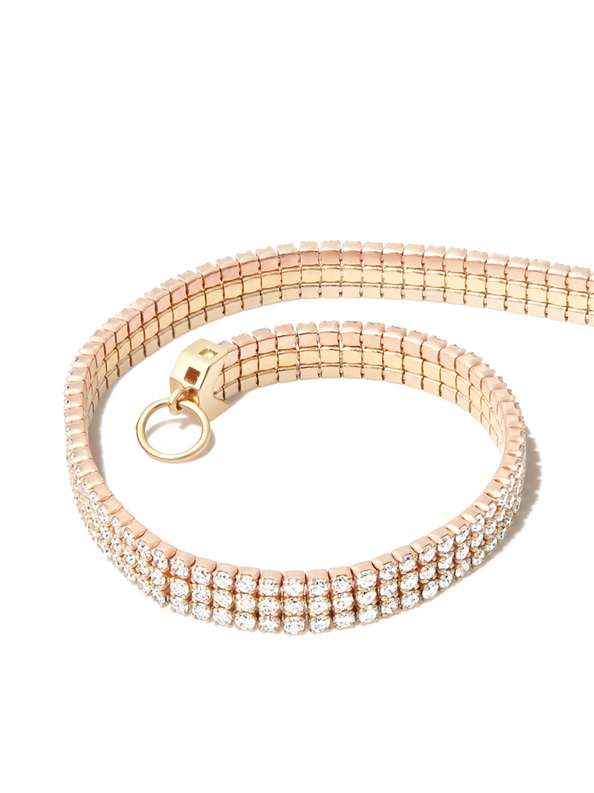18kt yellow gold diamond bracelet