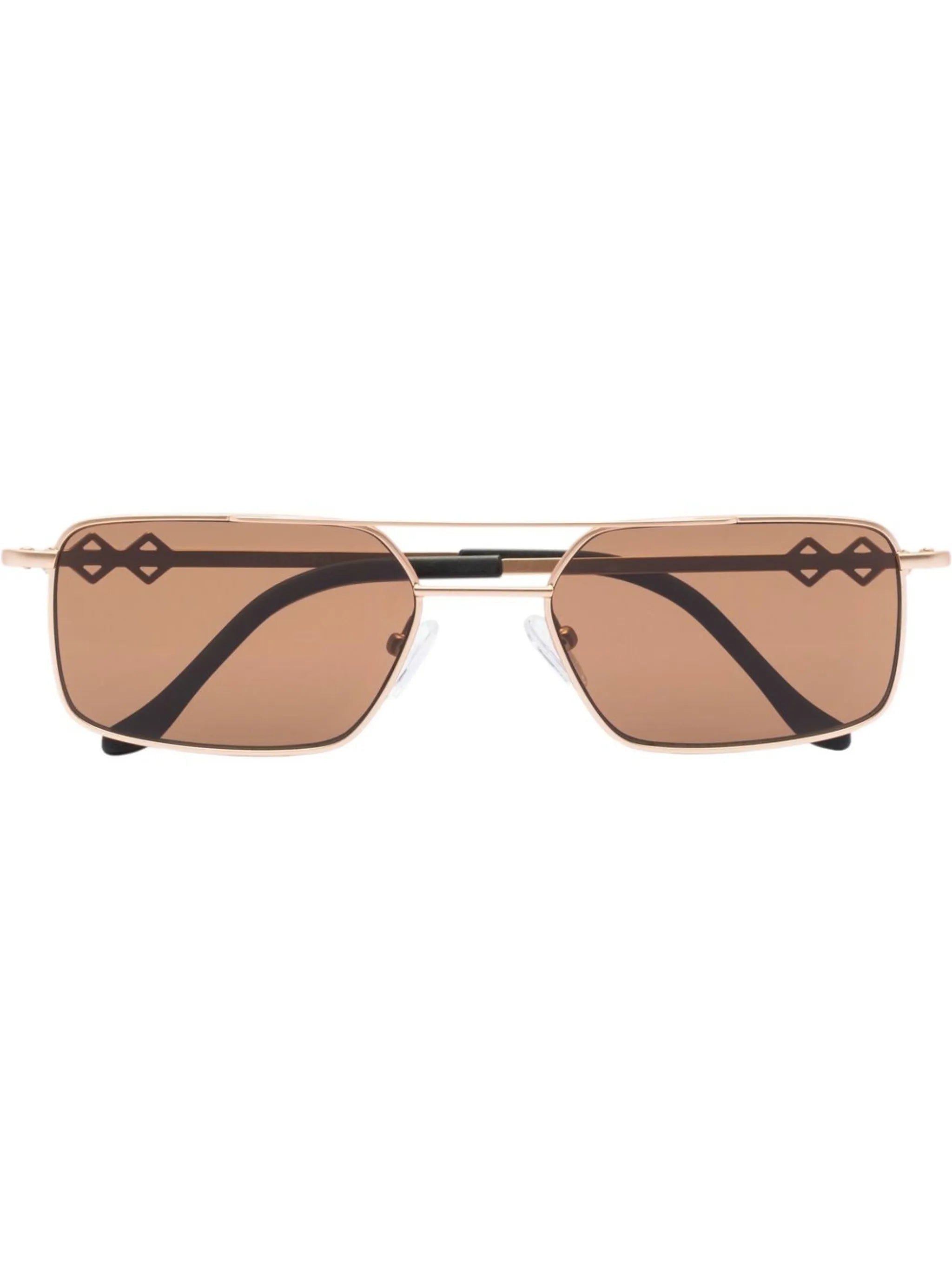 Devon wire rectangle frame sunglasses