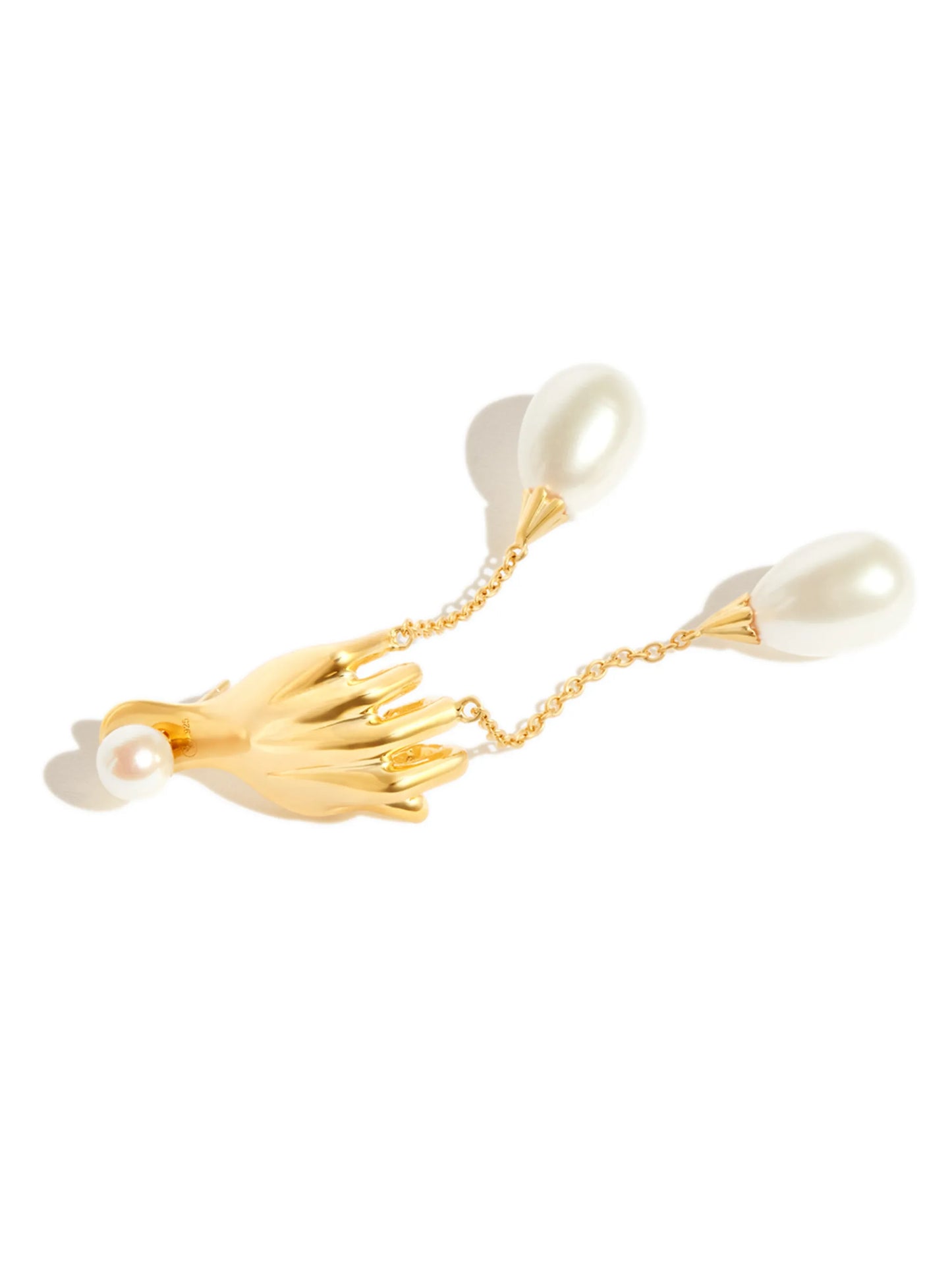 Grab Them By The Balls pearl earring