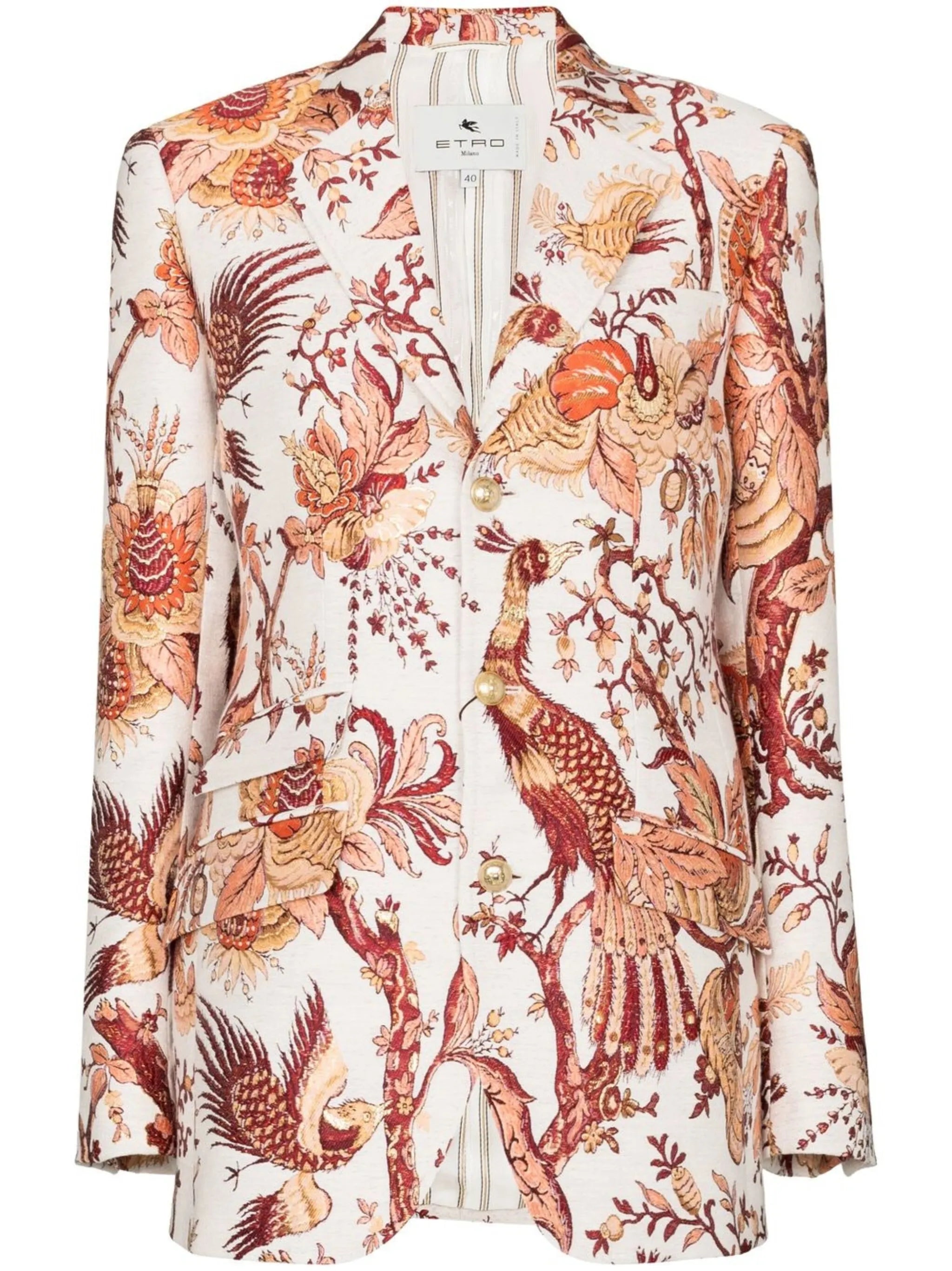 Tree of Life jacquard blazer