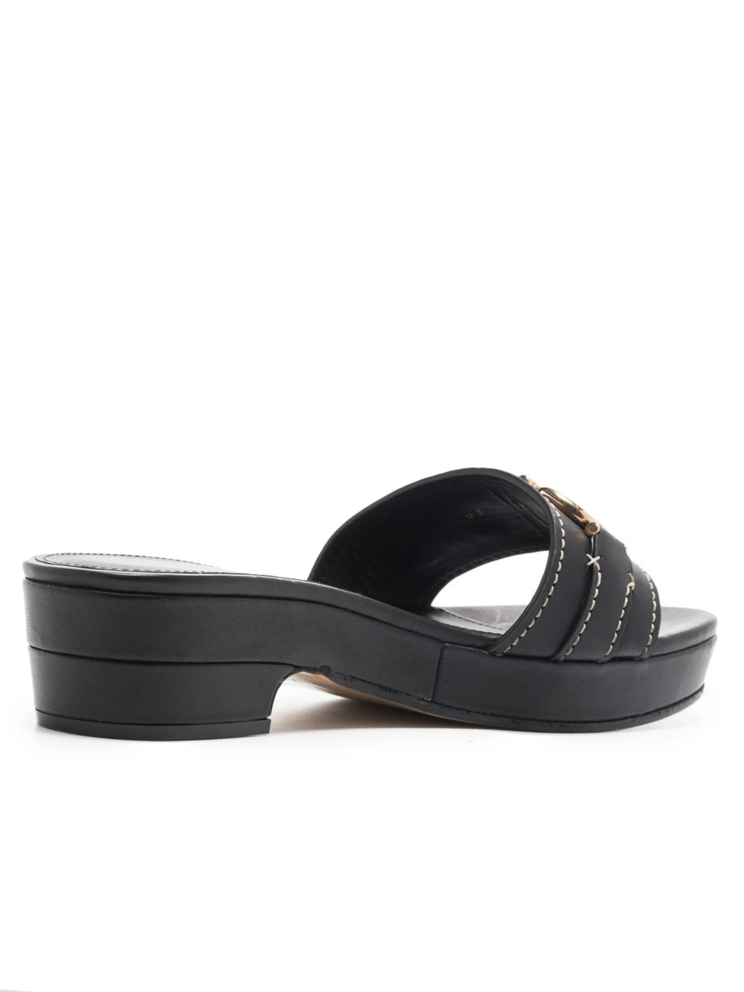 45mm Gancini leather sandals