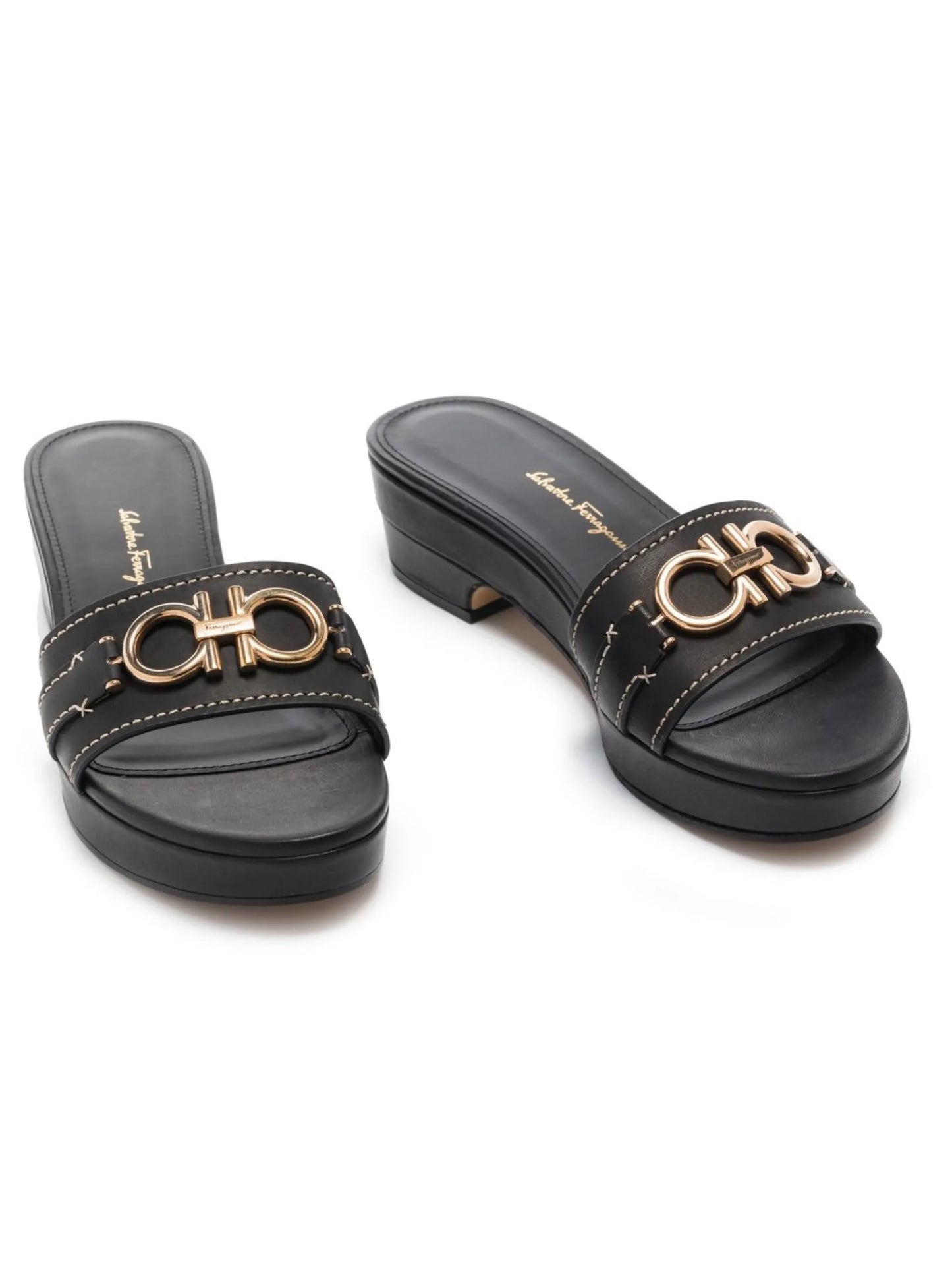 45mm Gancini leather sandals