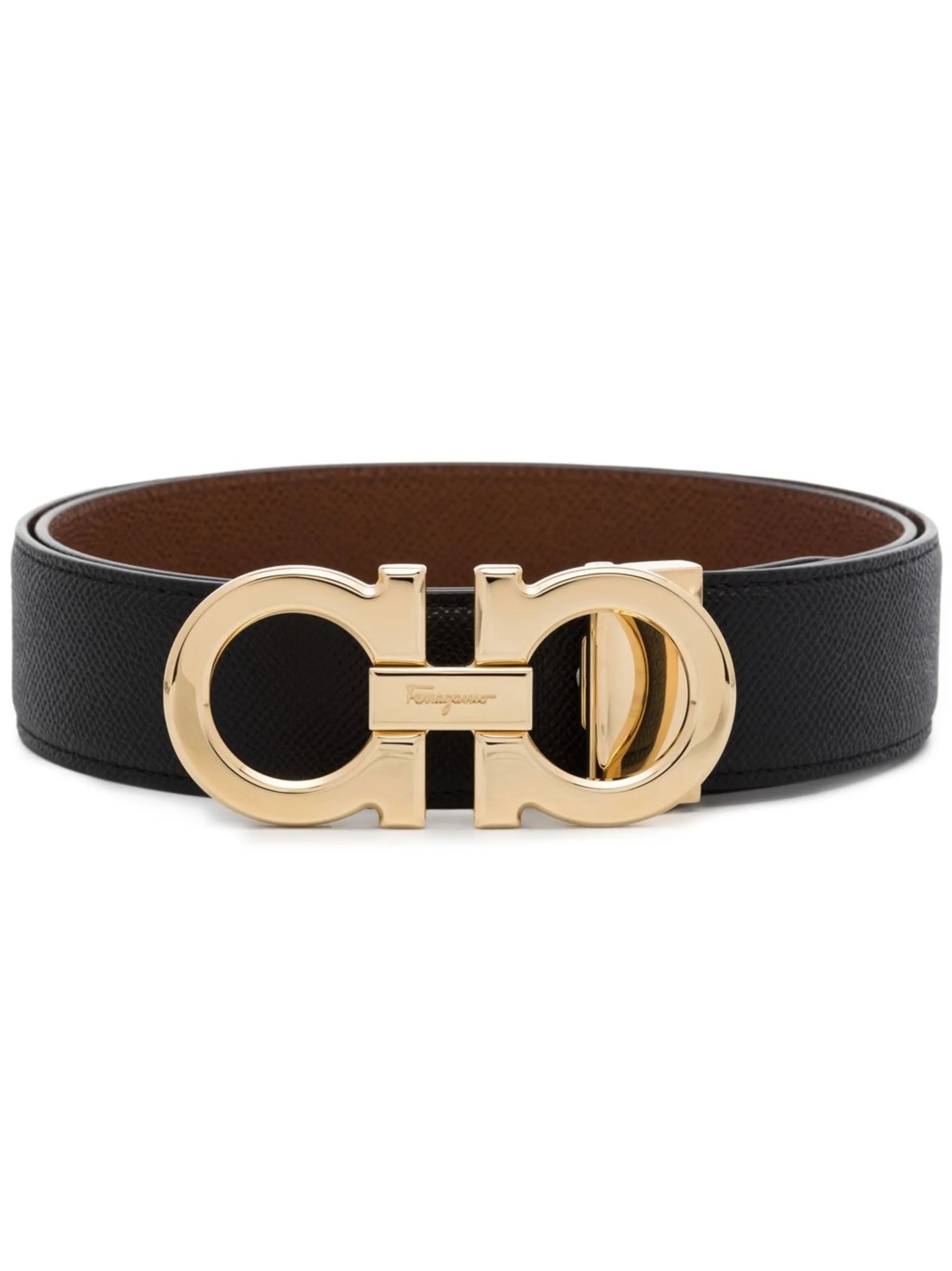 Gancini double hook reversible belt