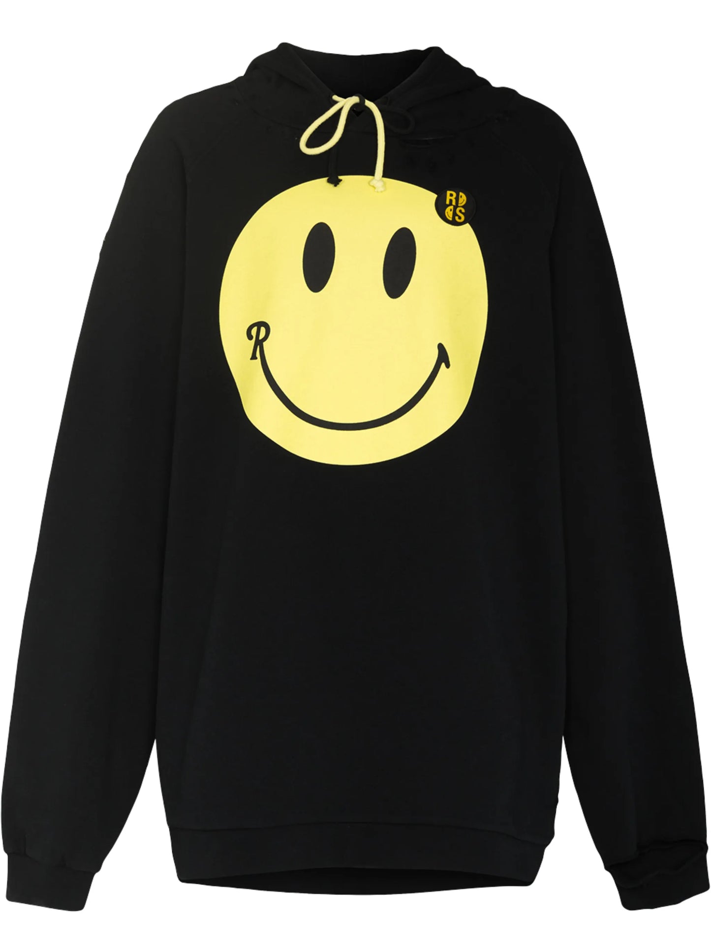 x Smiley oversized distressed hoodie