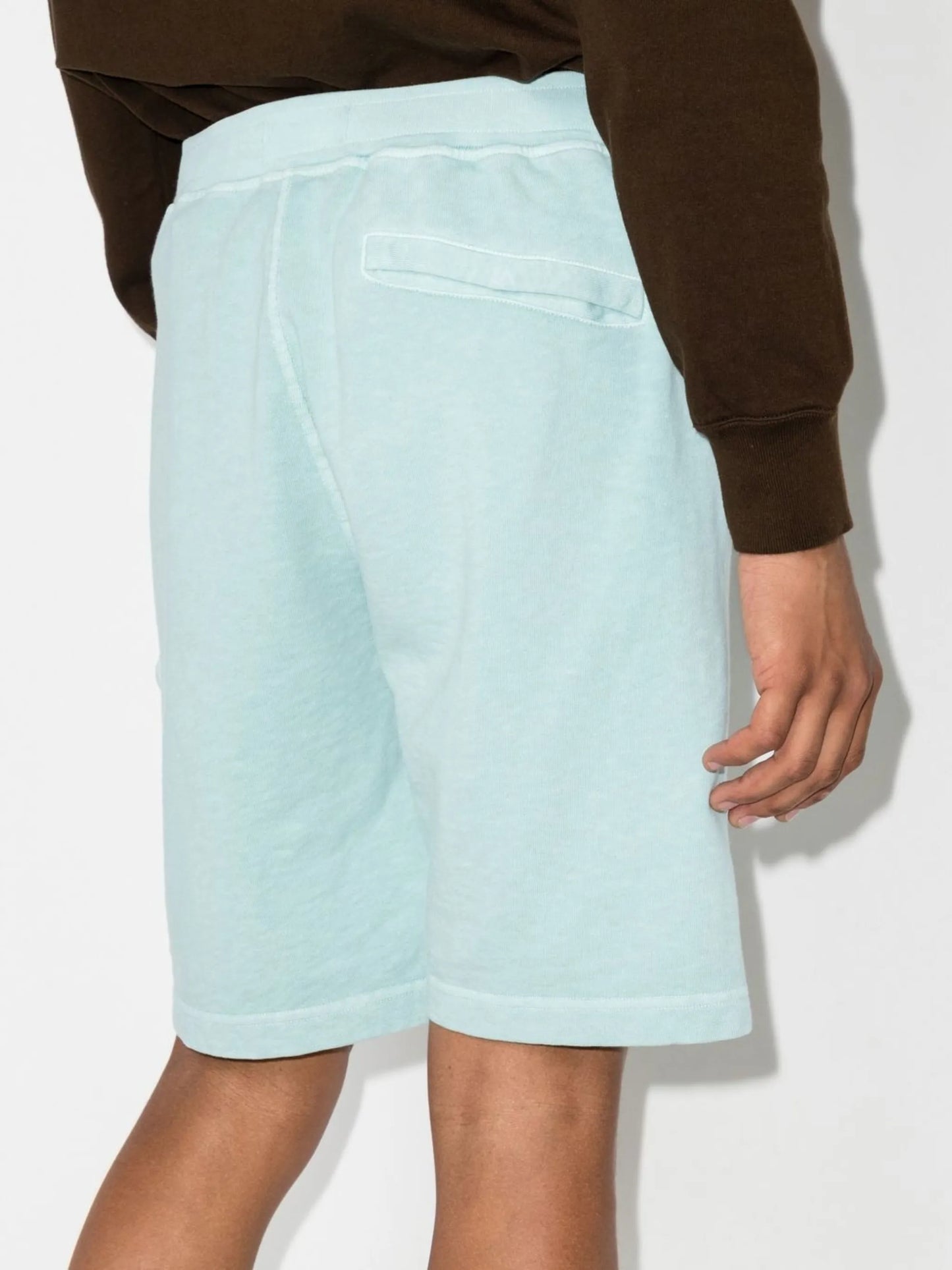 logo-patch track shorts