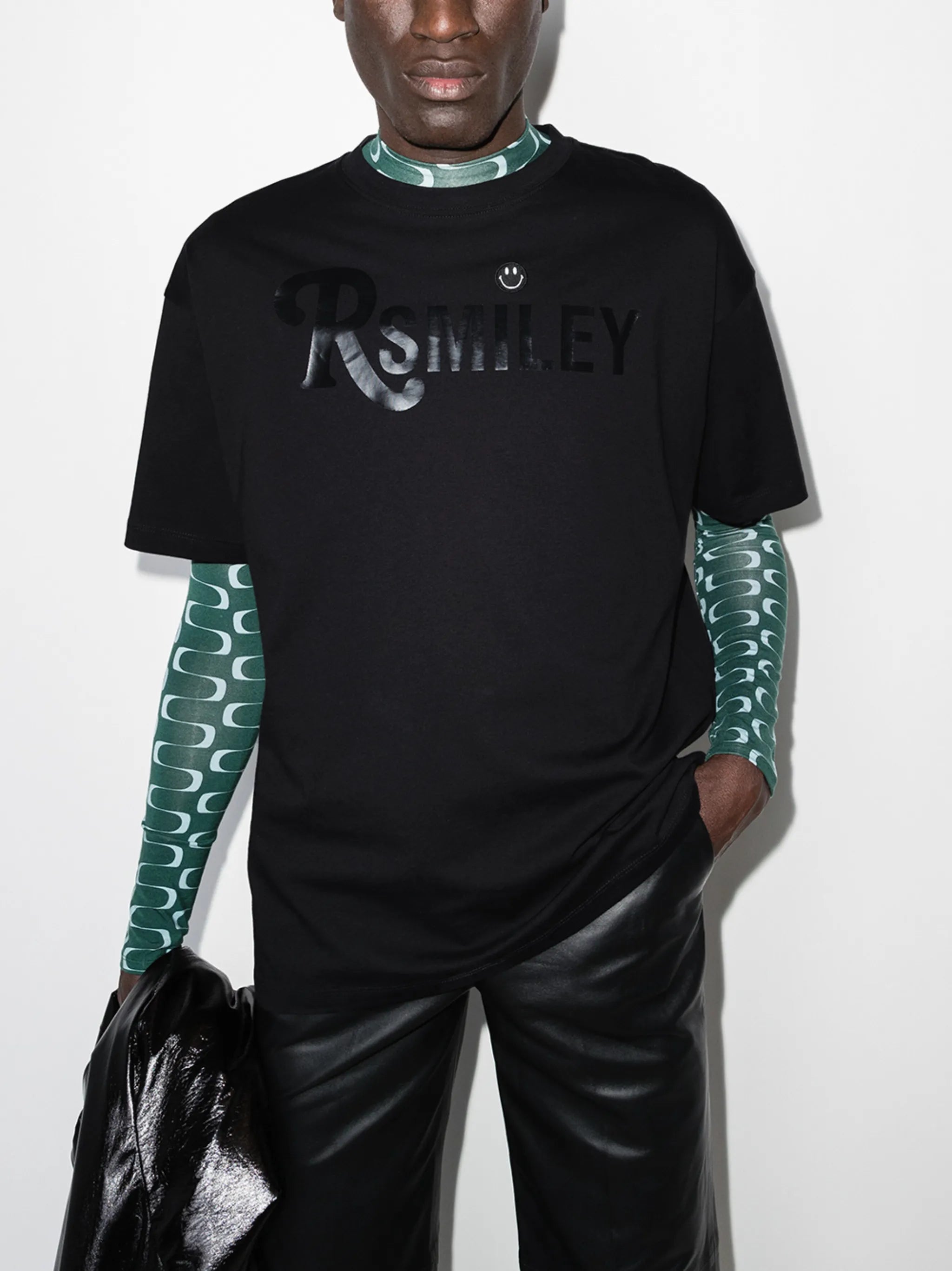 x Smiley slogan-print T-shirt