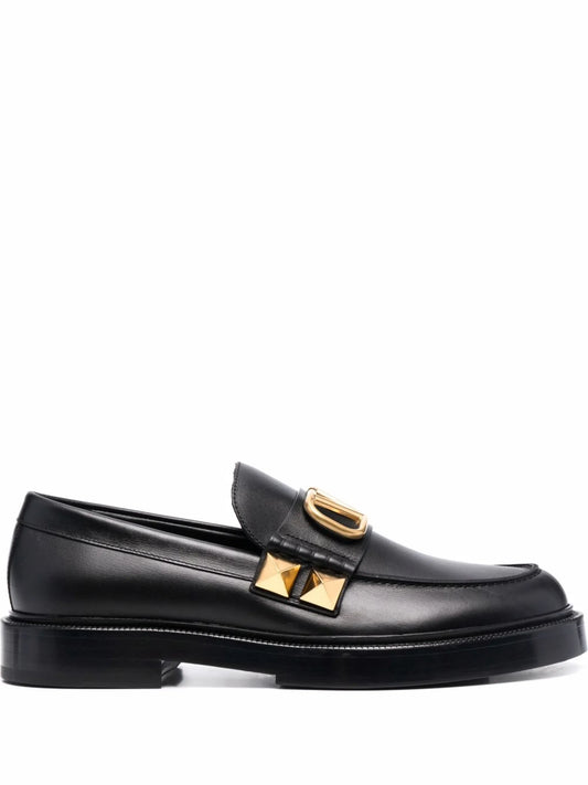 logo stud detail loafers