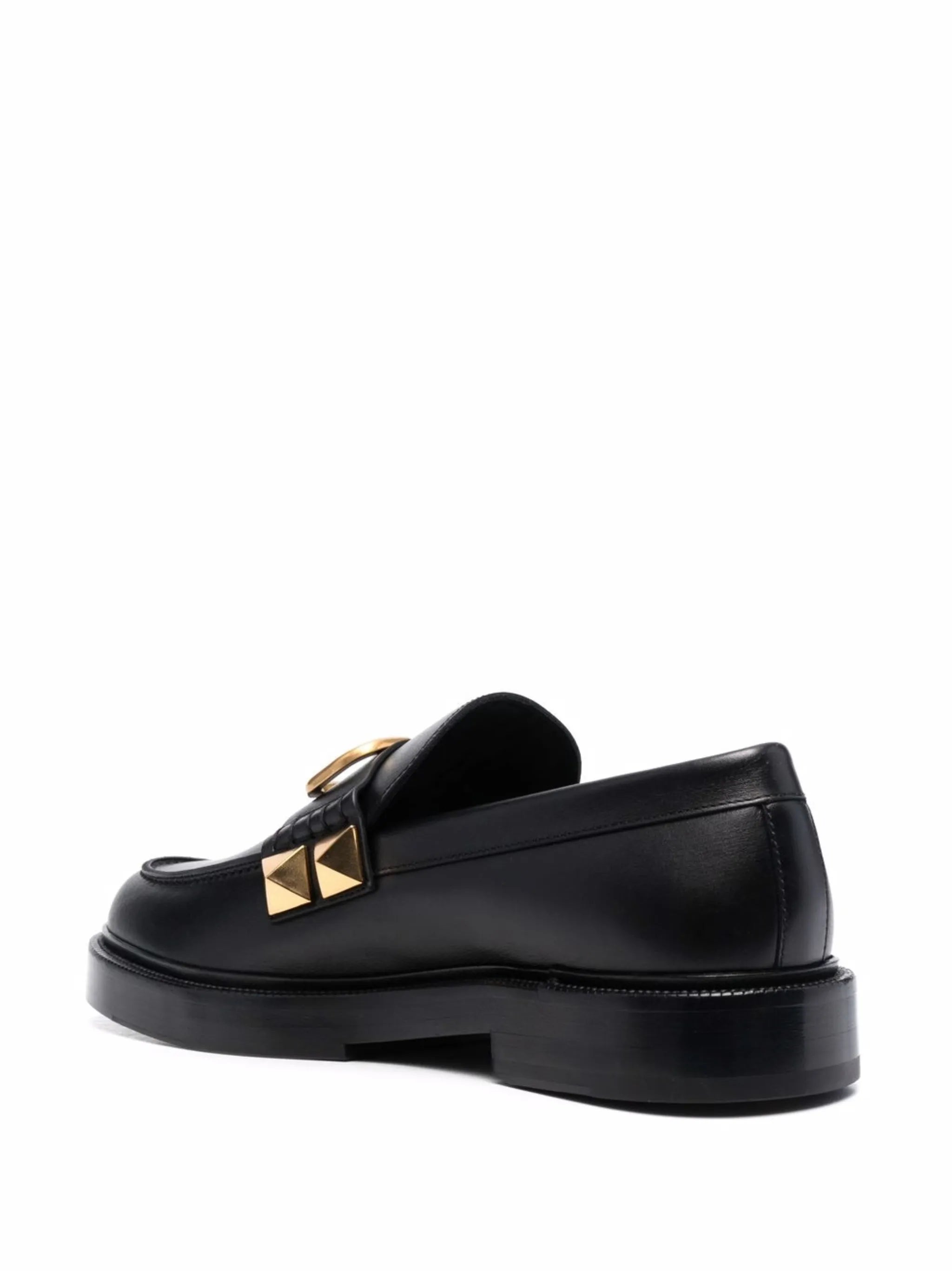 logo stud detail loafers