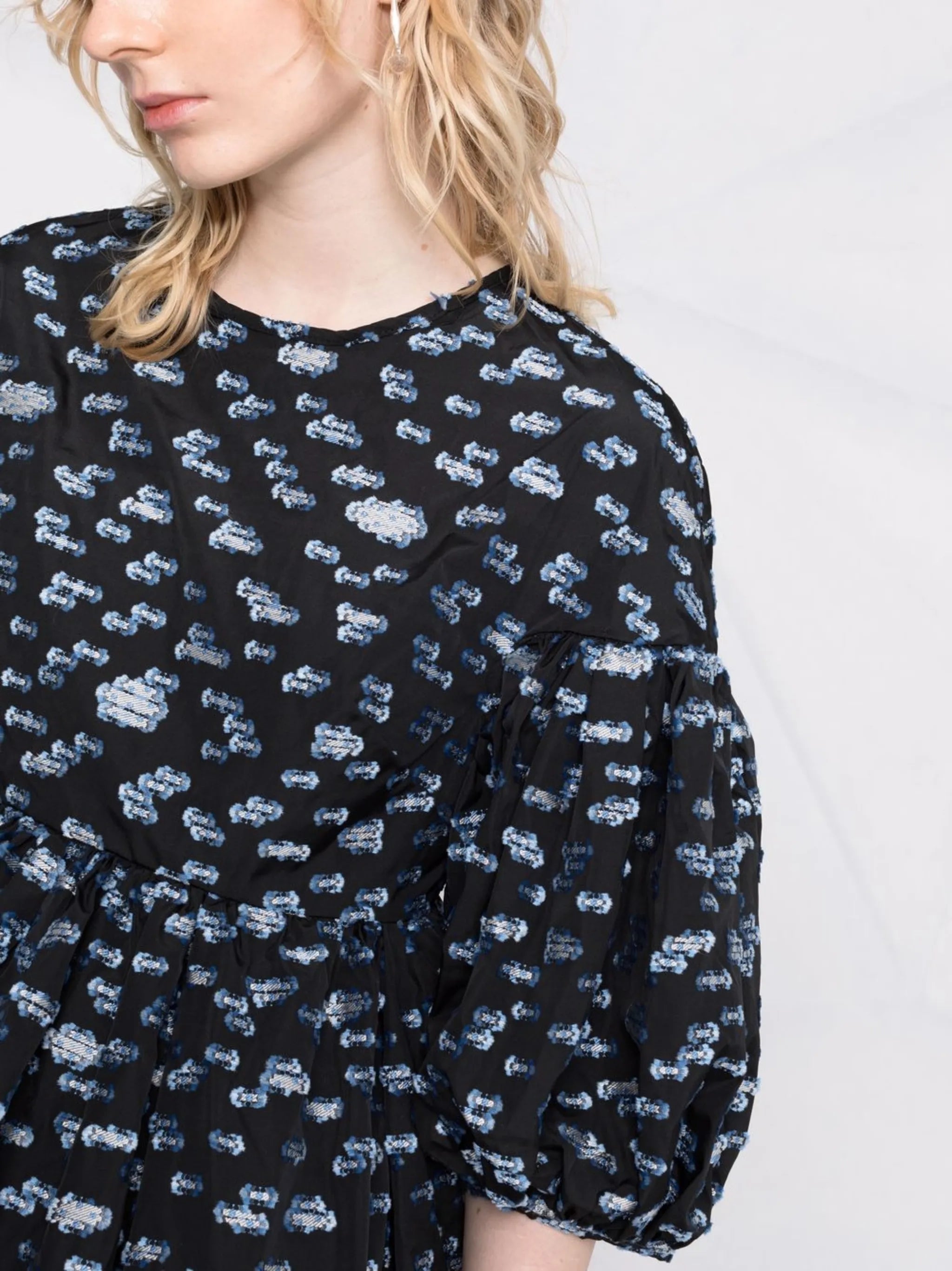 Jerry puff-sleeve blouse