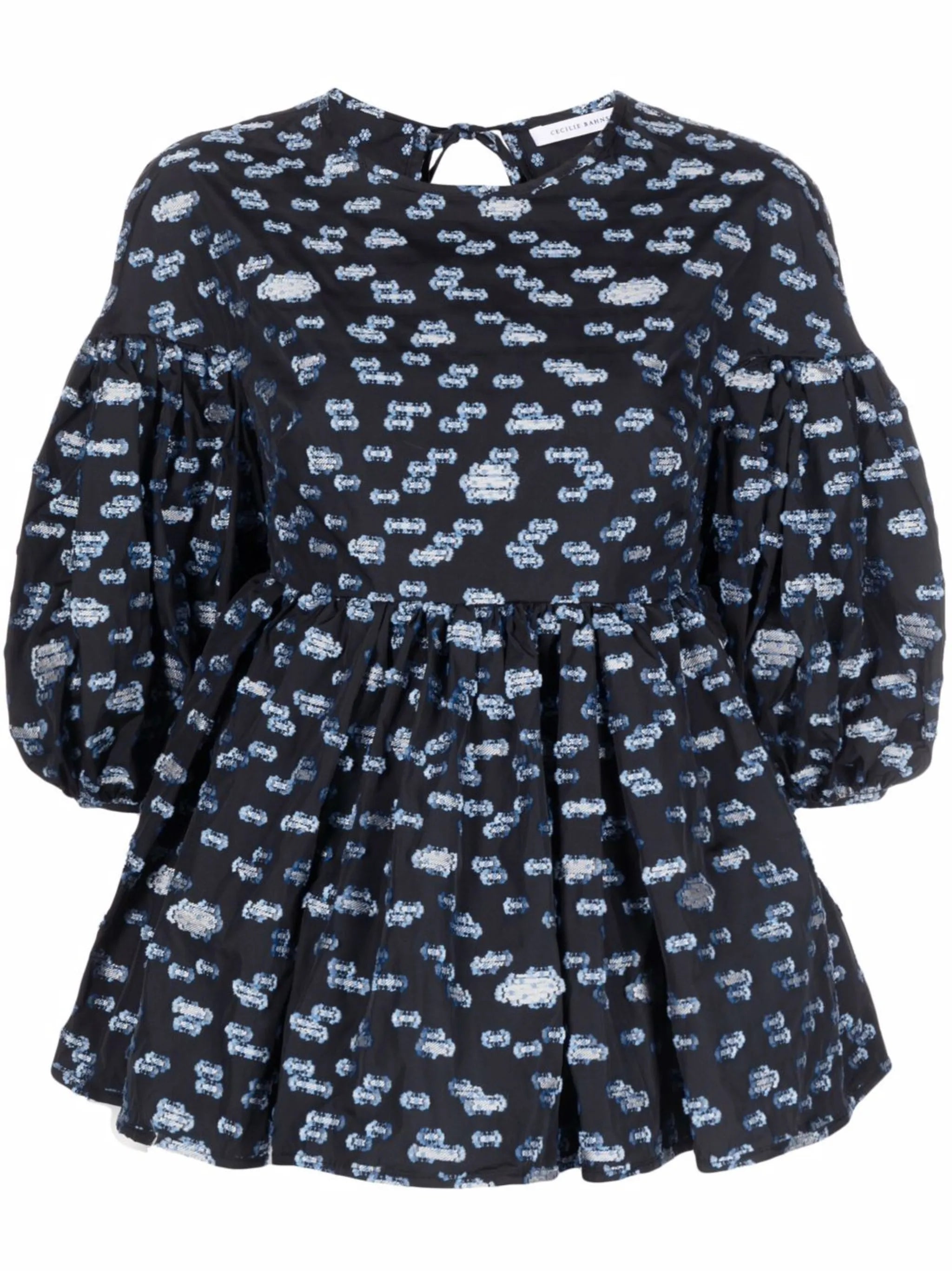 Jerry puff-sleeve blouse