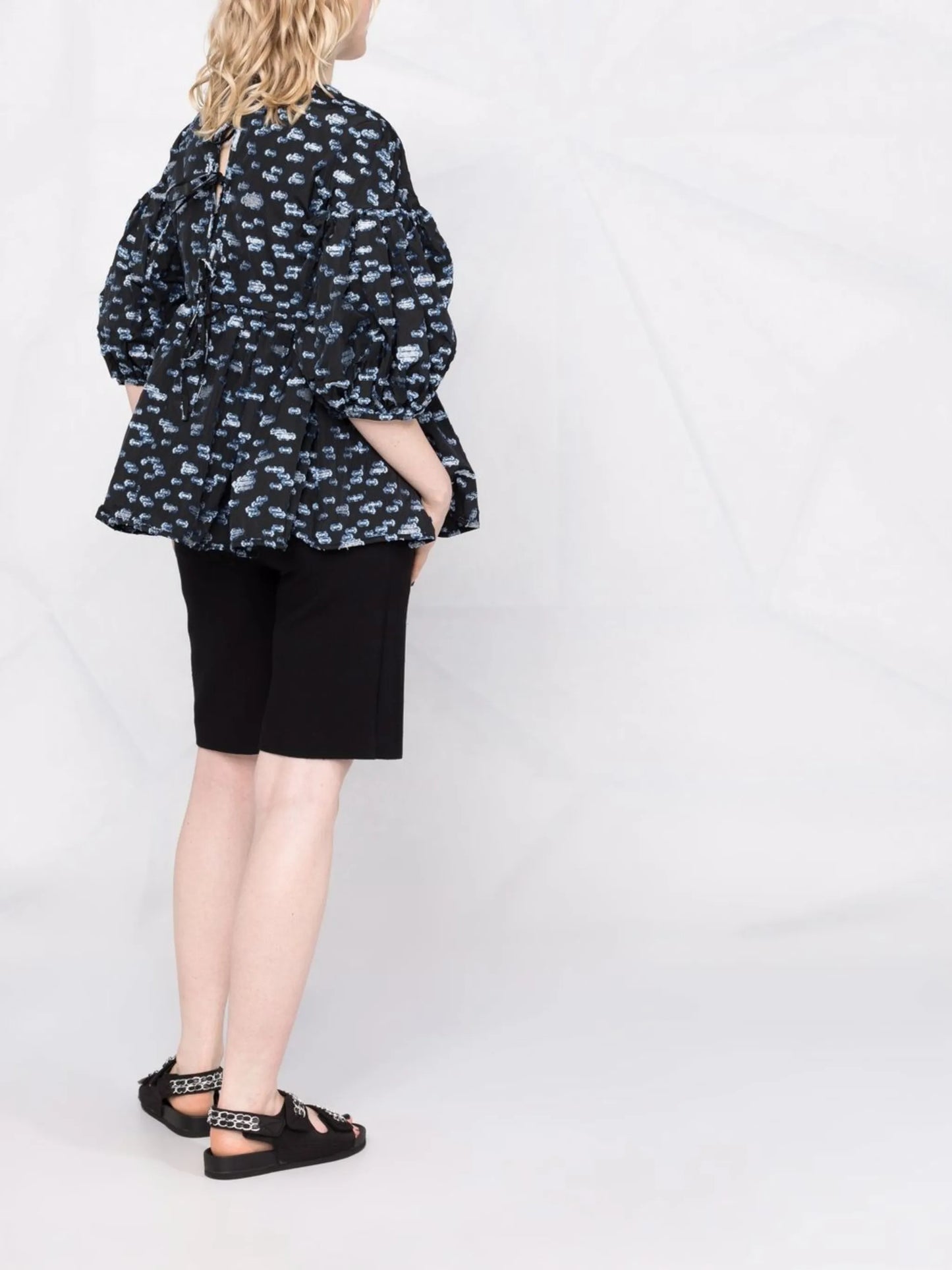 Jerry puff-sleeve blouse