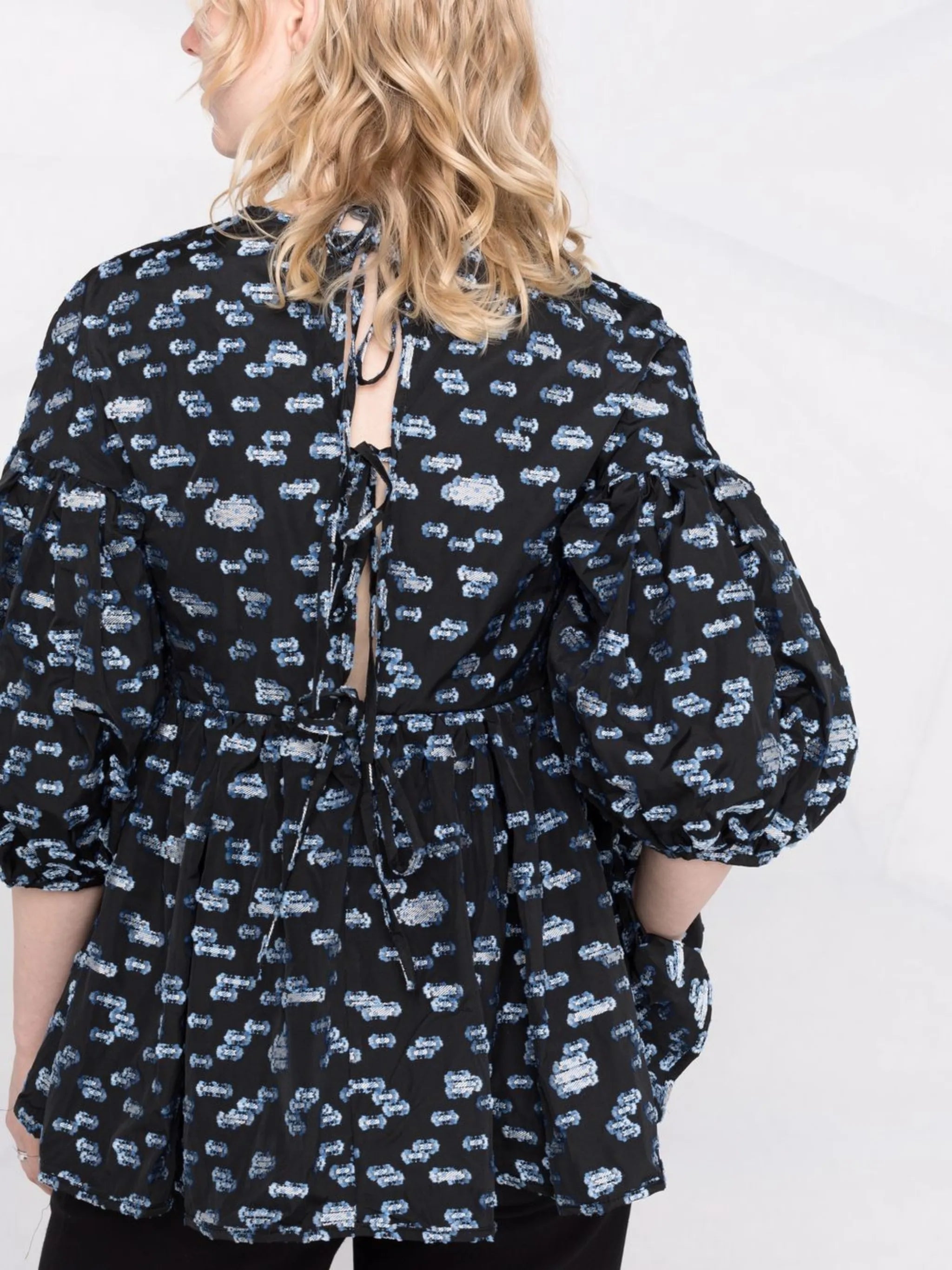 Jerry puff-sleeve blouse