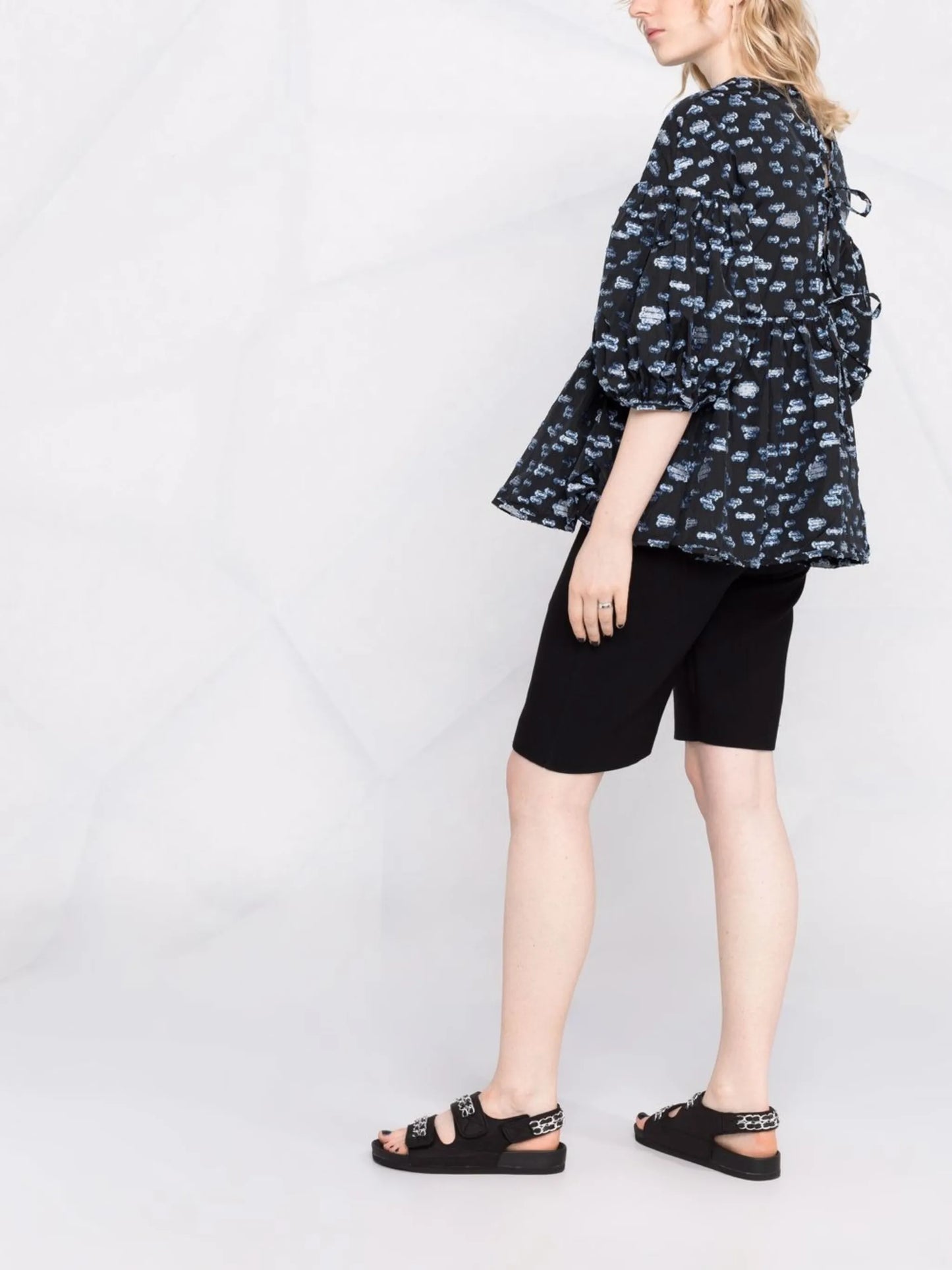 Jerry puff-sleeve blouse