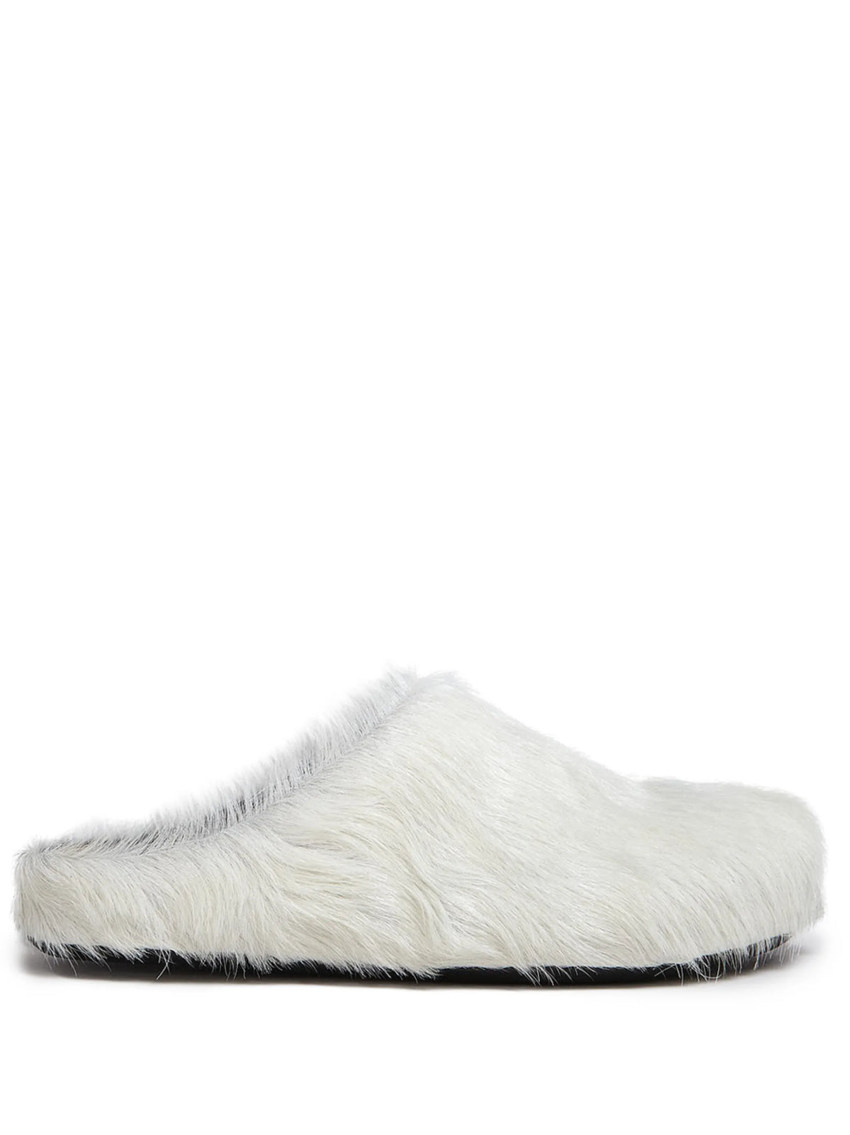 long hair calfskin Fussbett sabots