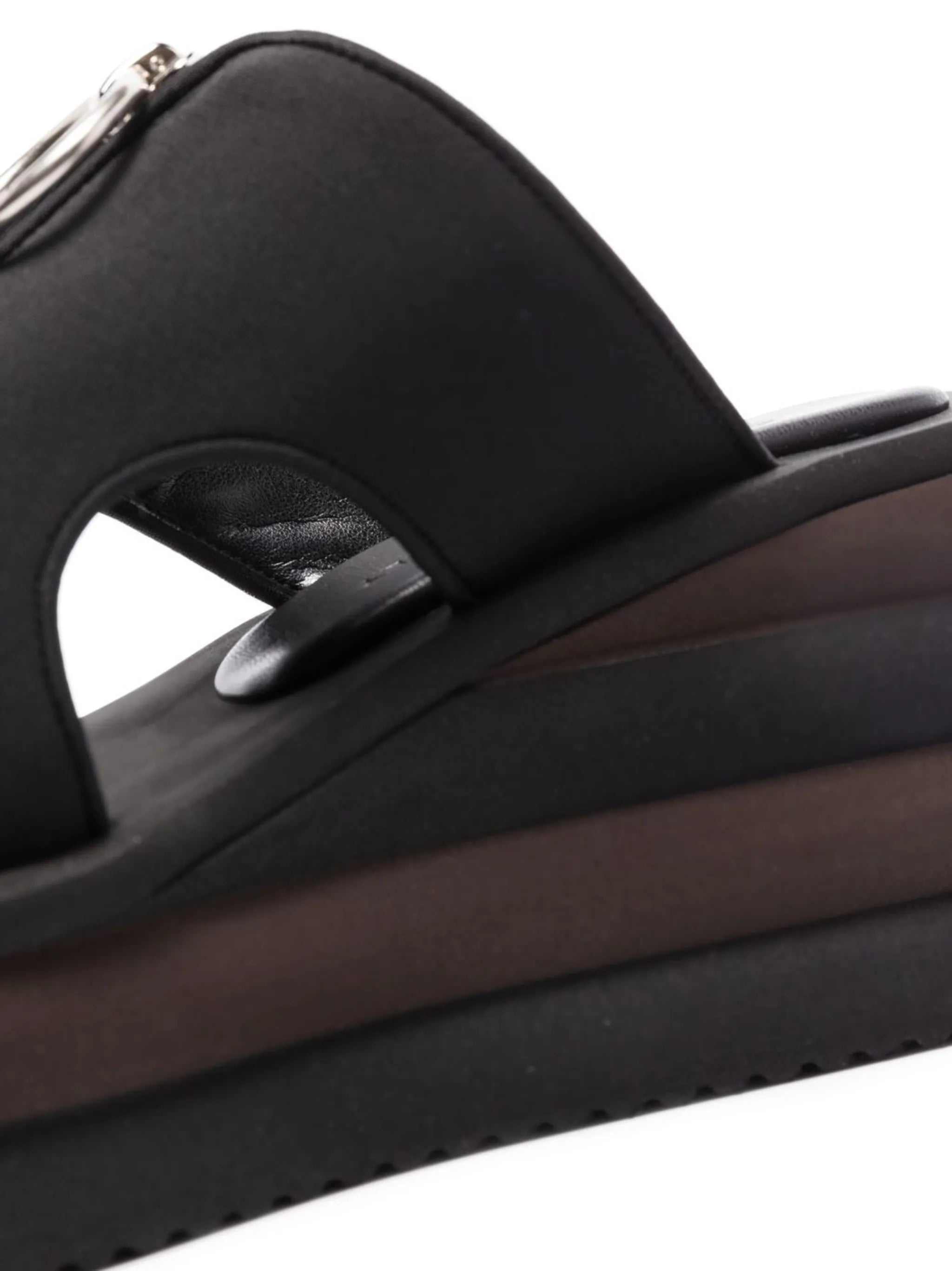 zip-front platform sandals