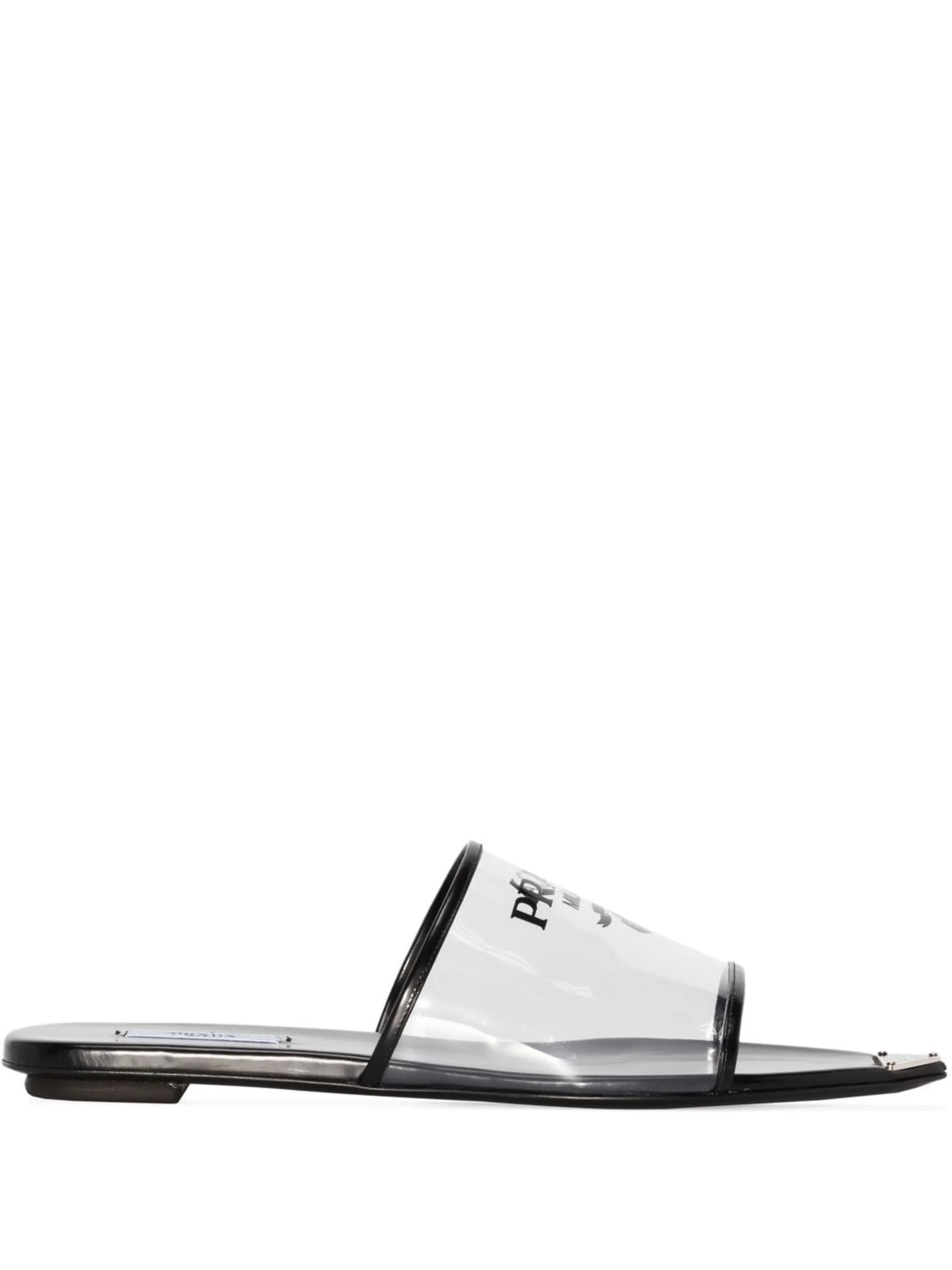 logo-print flat sandals