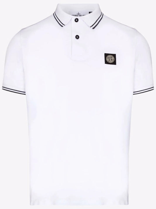 Compass patch polo shirt