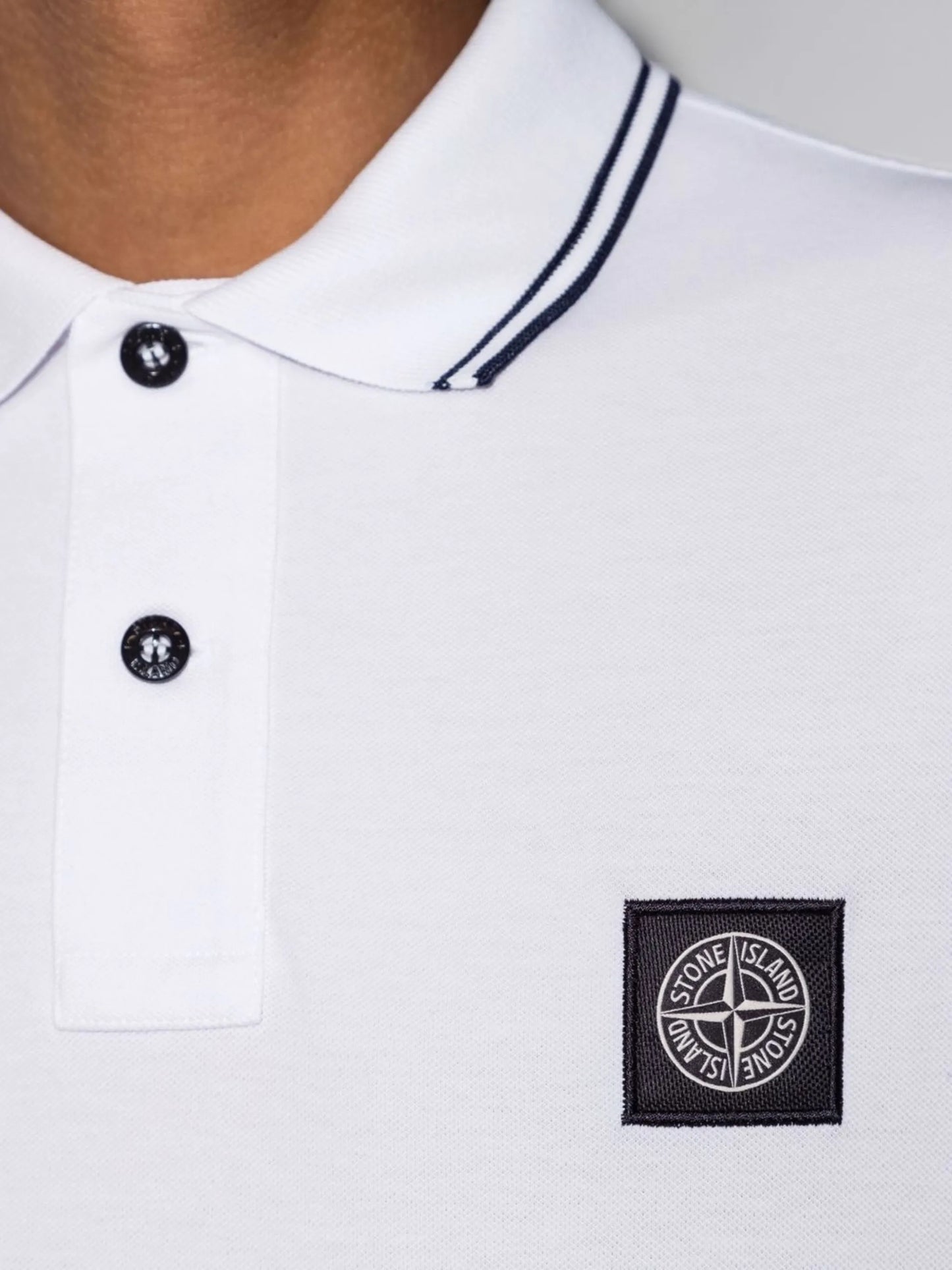 Compass patch polo shirt