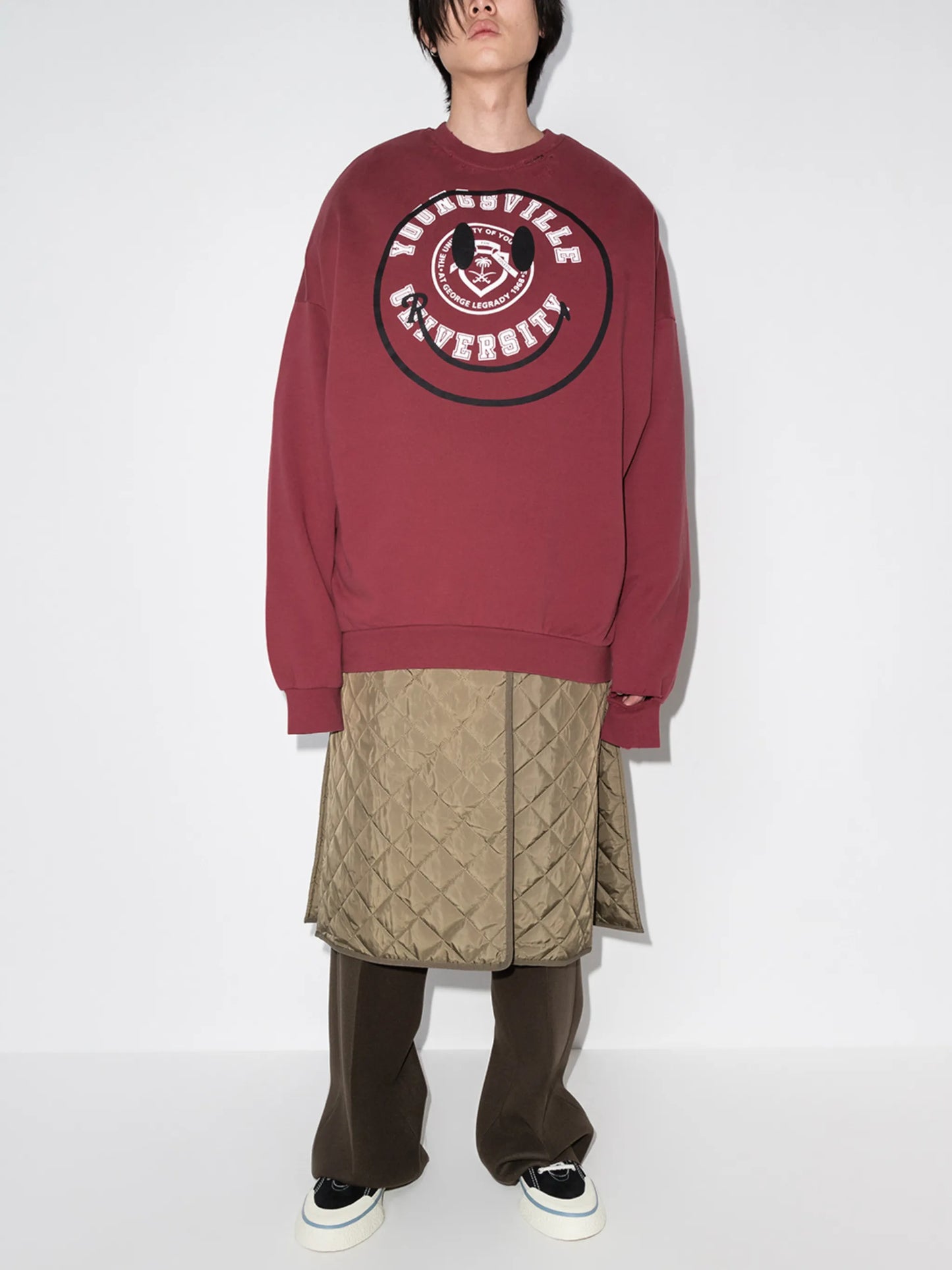 x Smiley logo-print sweatshirt
