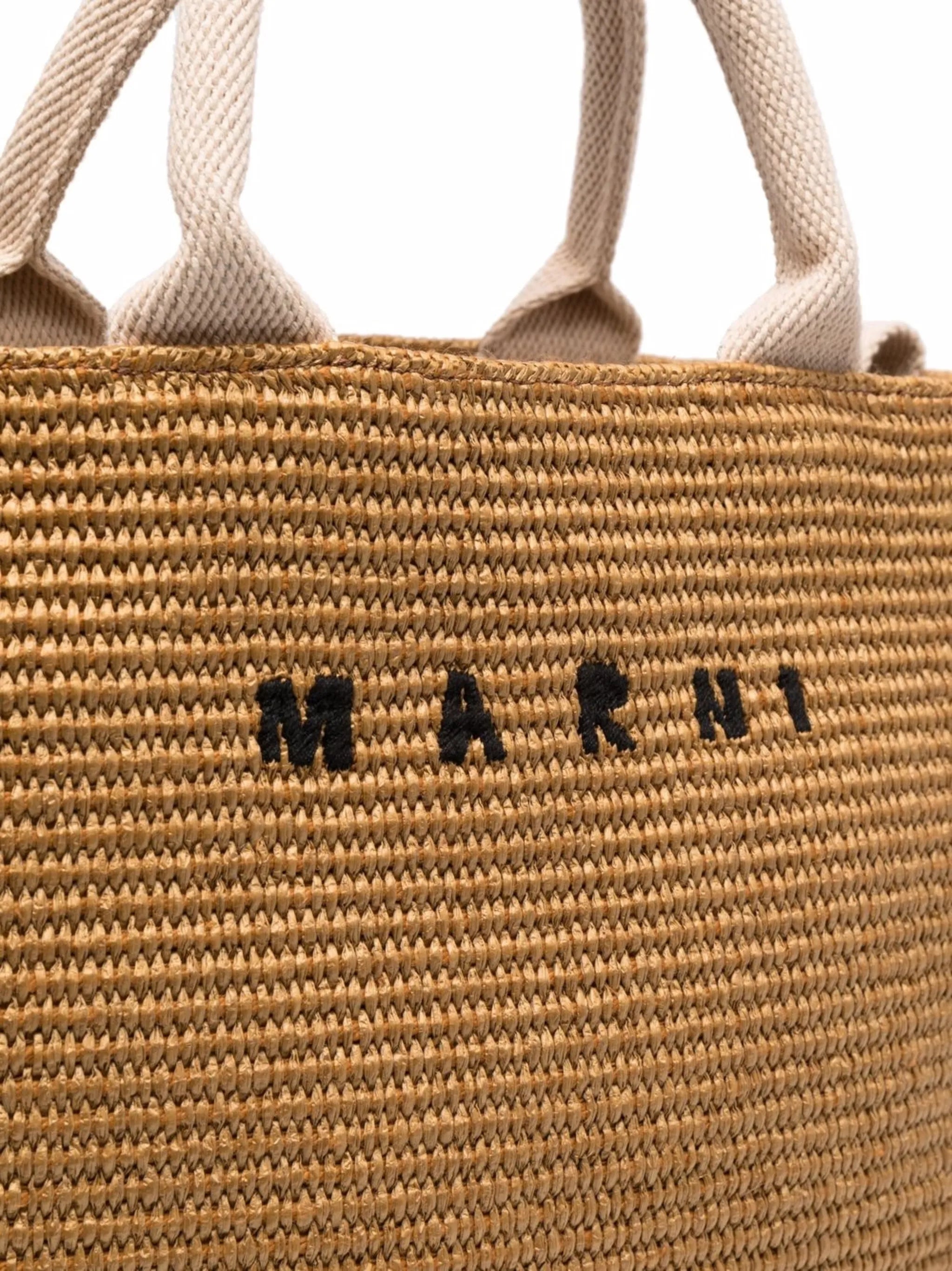 raffia-effect tote bag