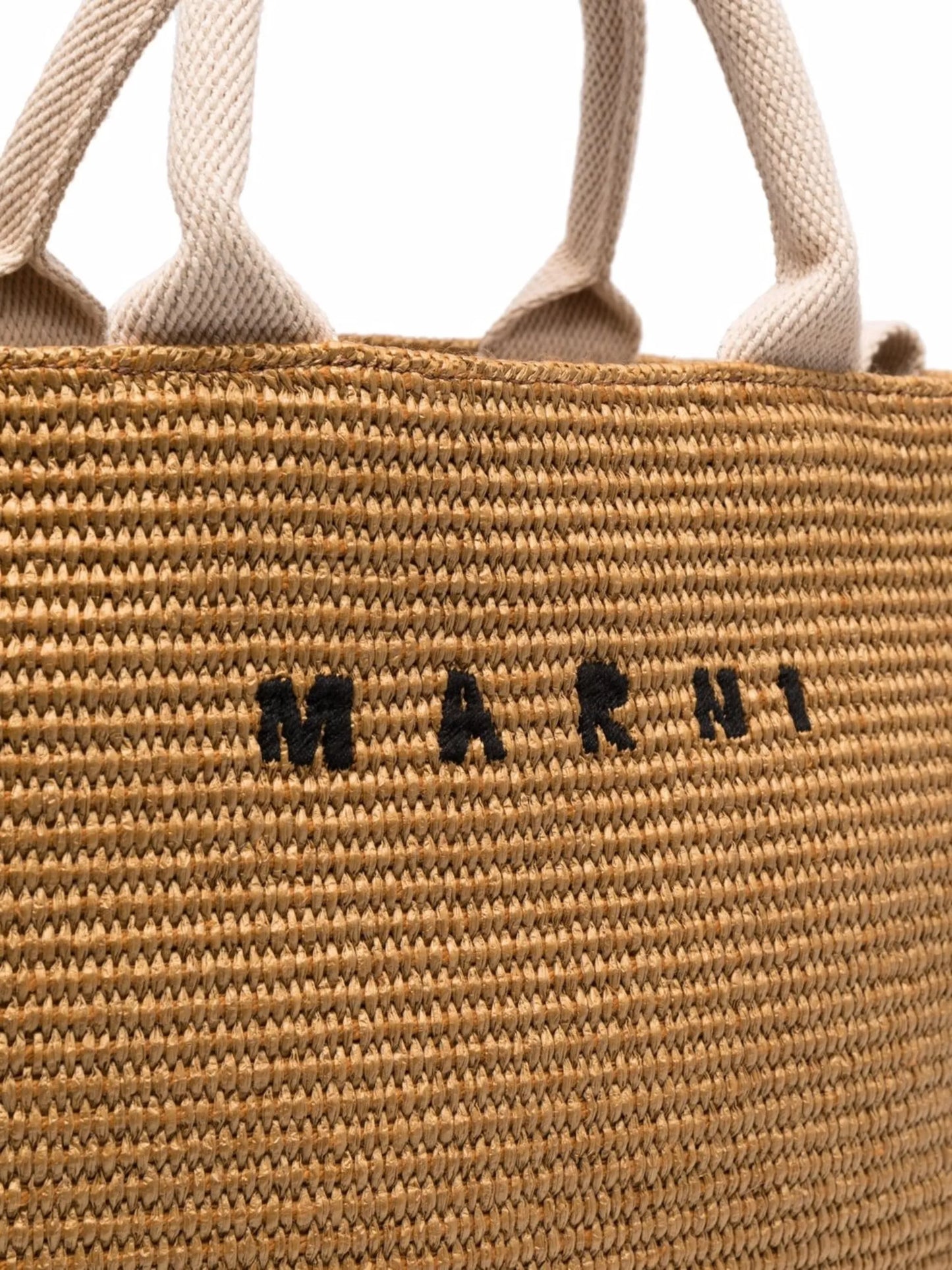 raffia-effect tote bag