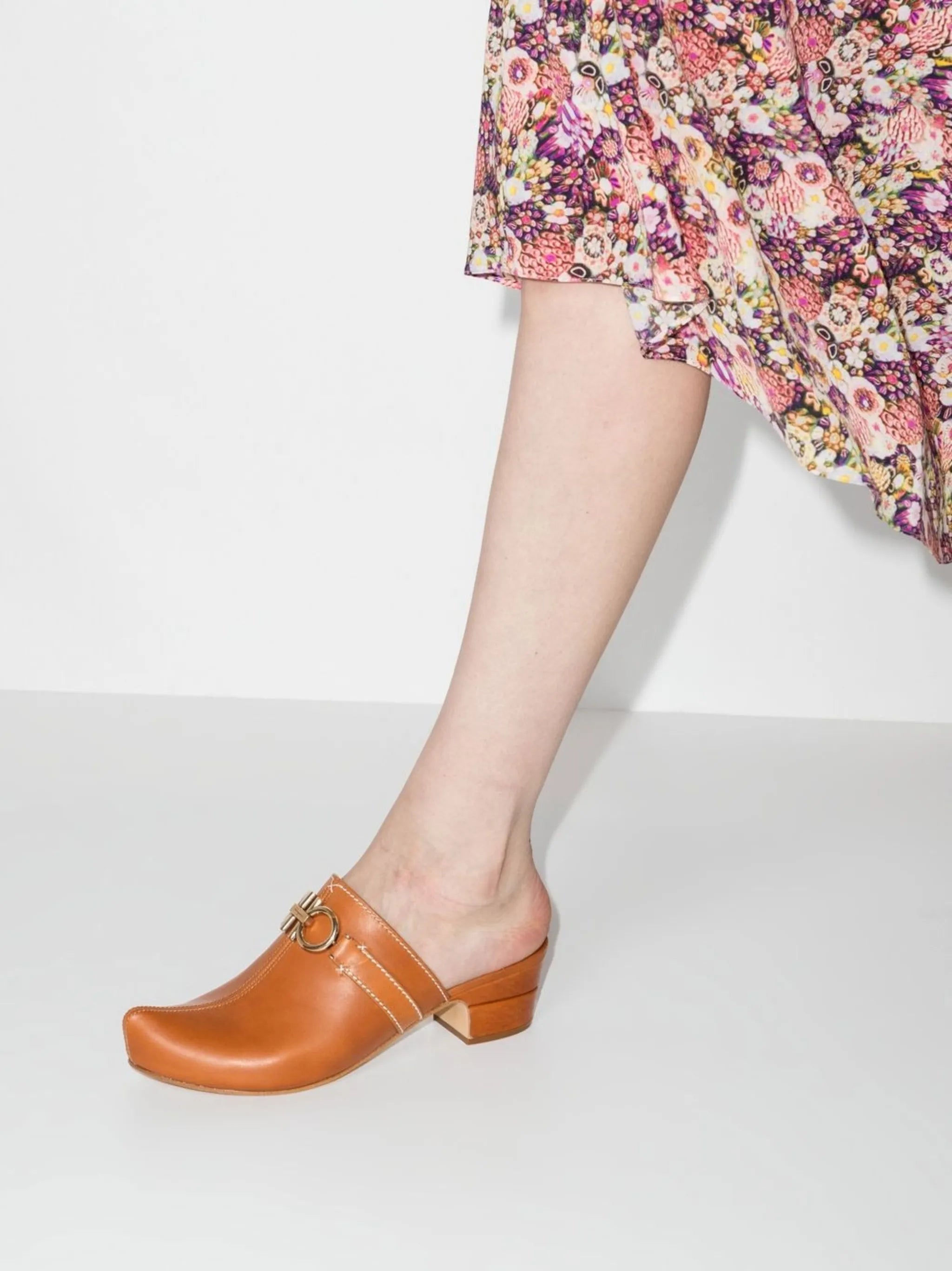 Gancini slip-on mules