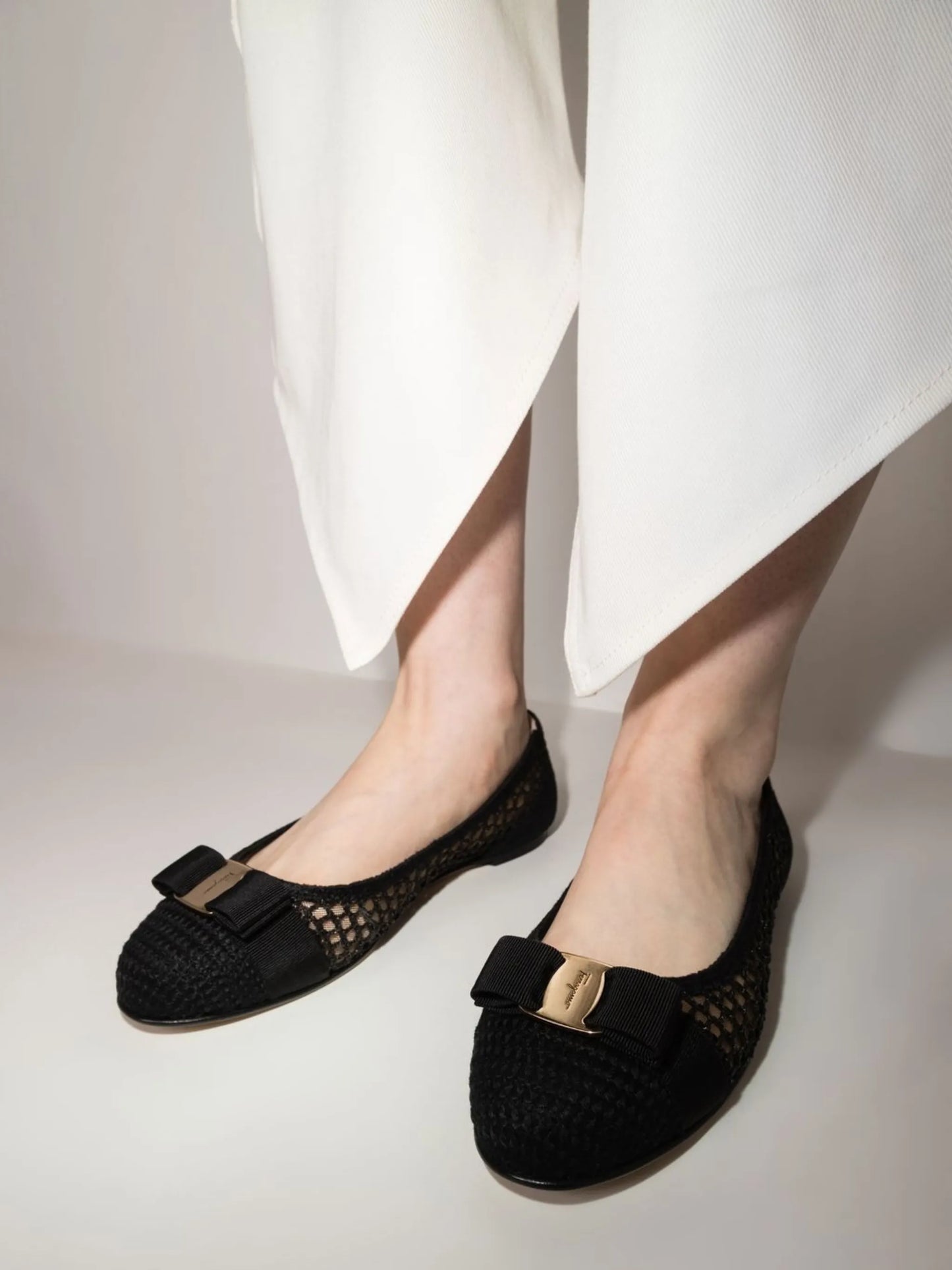 Varina bow-embellished balleria shoes
