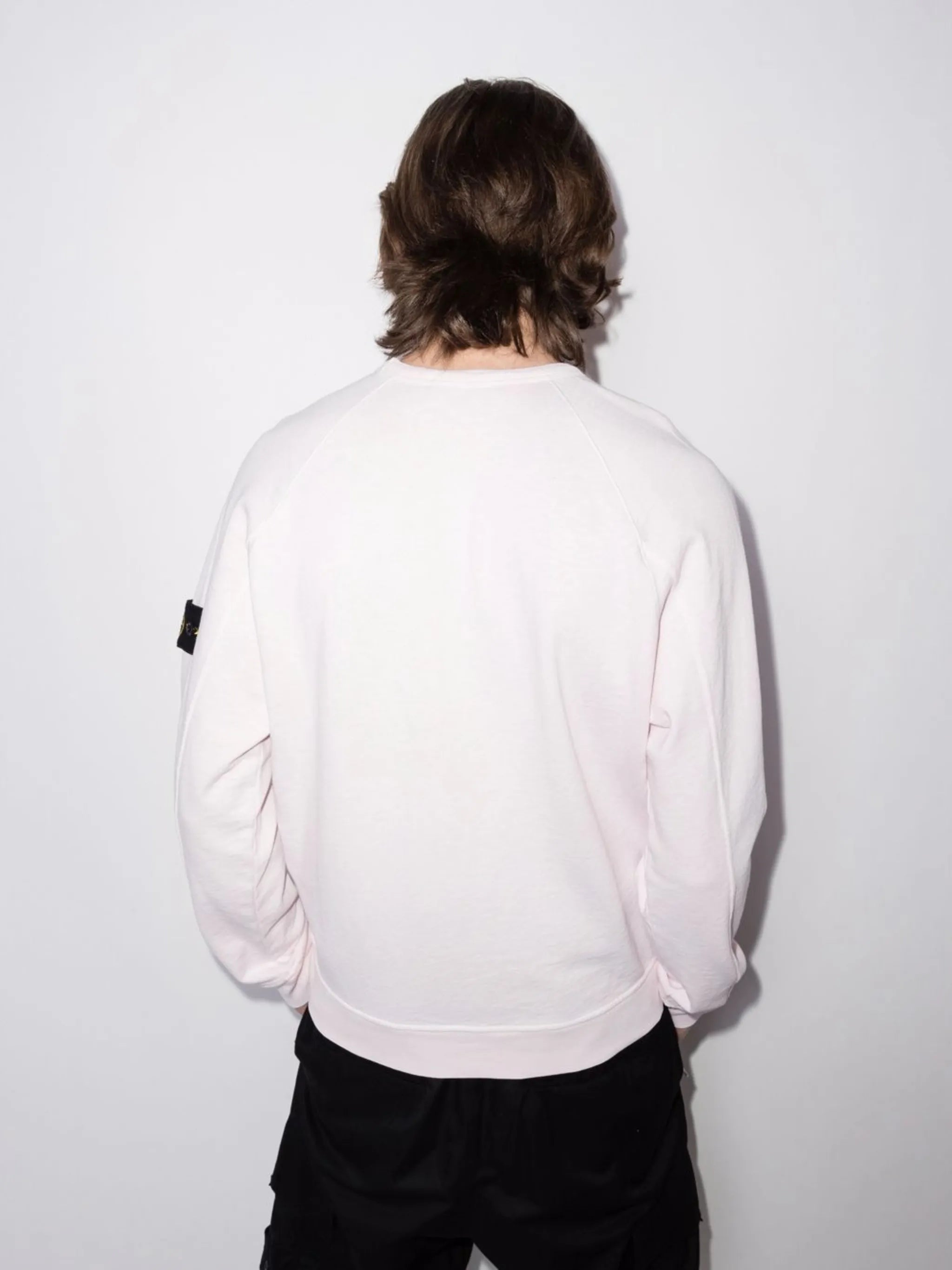 Compass-patch raglan-sleeve sweatshirt