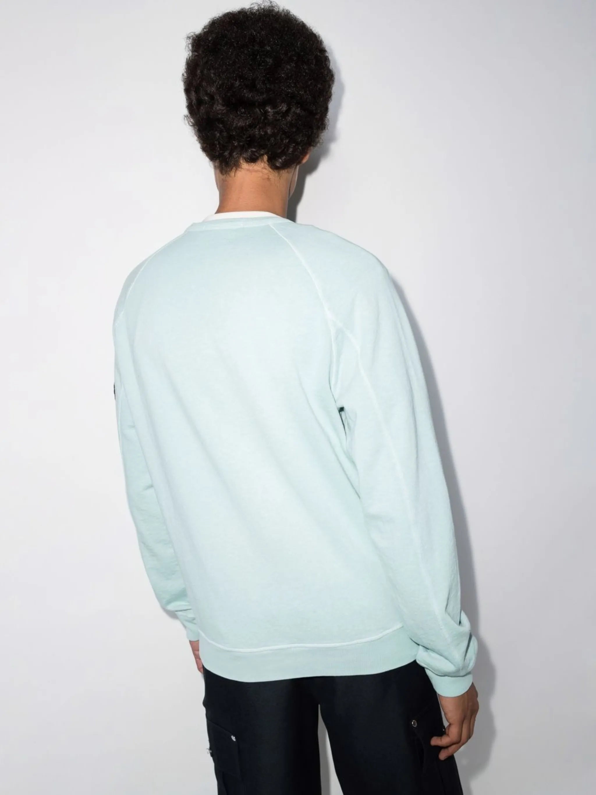 Compass-patch raglan-sleeve sweatshirt