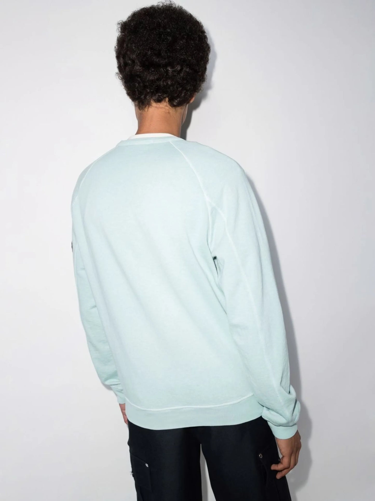 Compass-patch raglan-sleeve sweatshirt