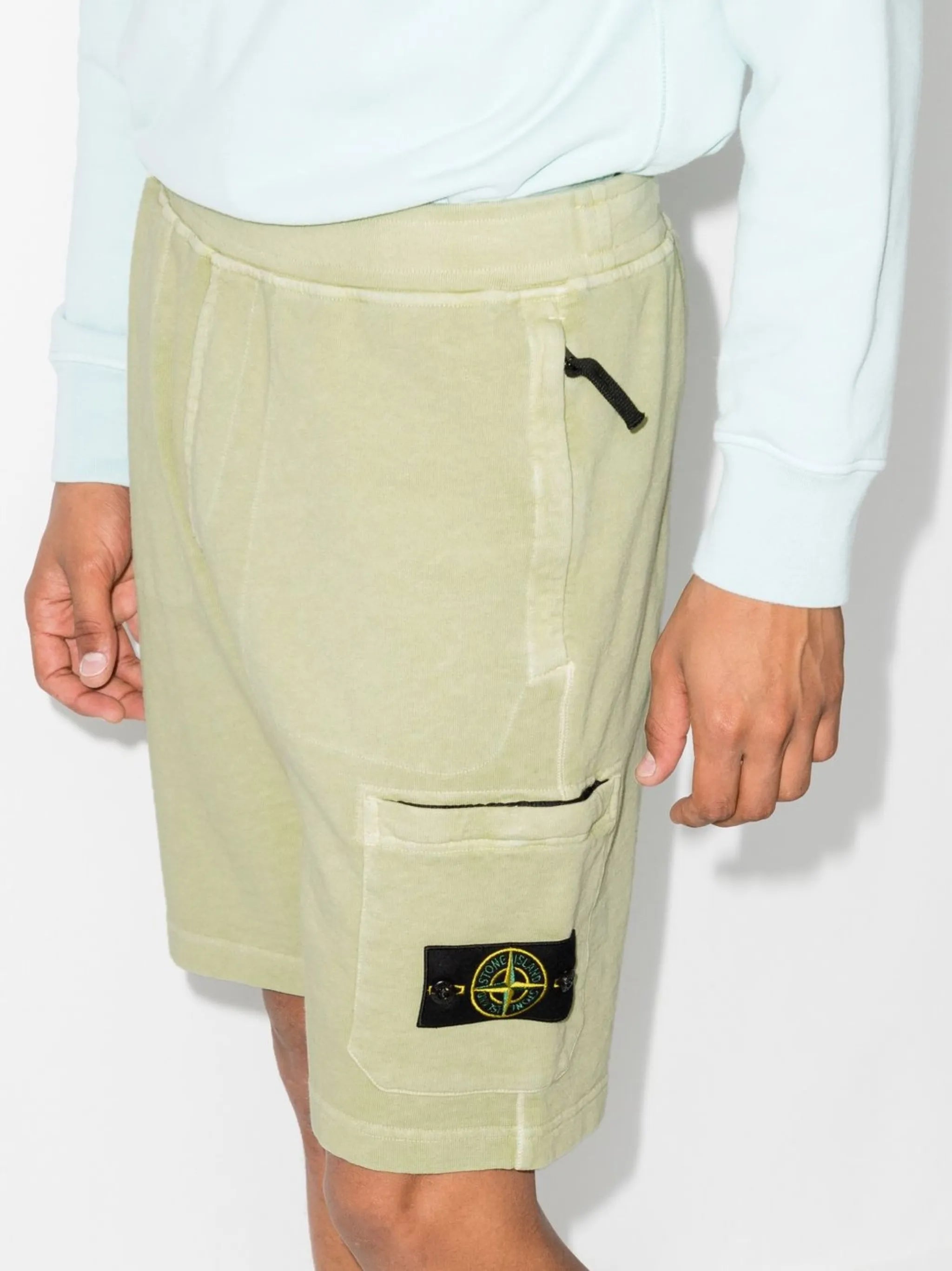 logo-patch track shorts